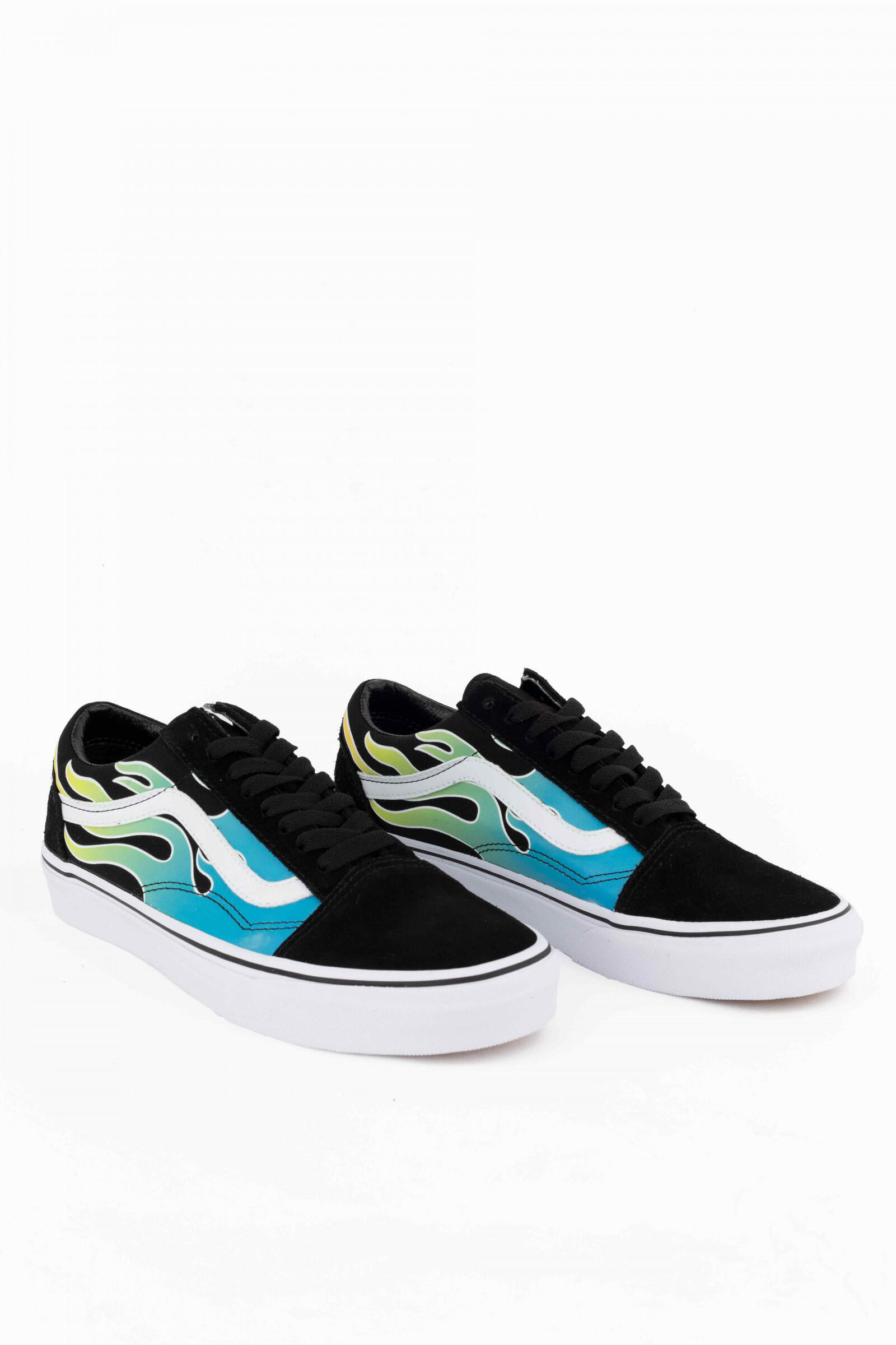 Vans Zapatillas Old Skool Glow Flame Negro 3/4