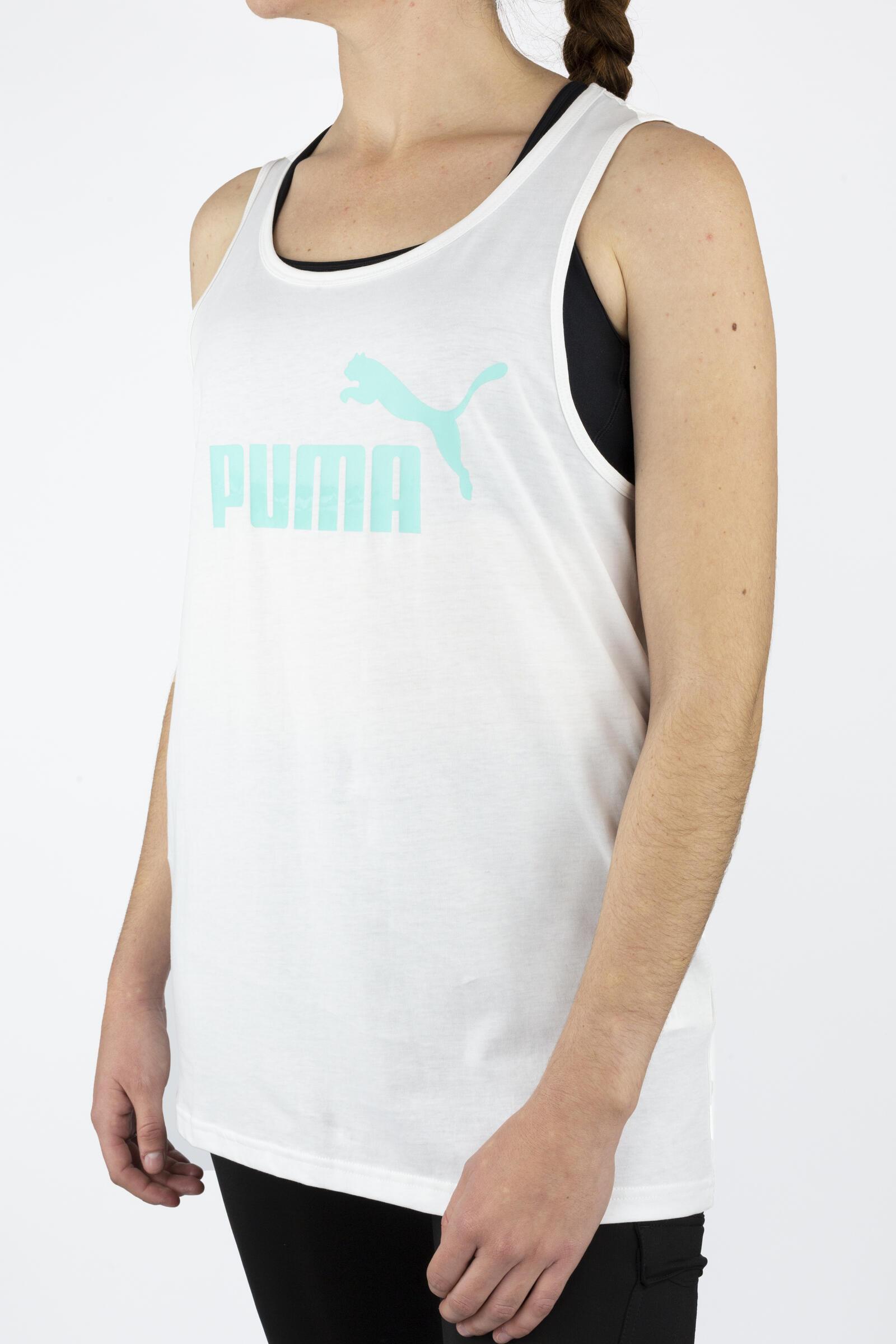 Puma Camiseta Sin Mangas Essentials Blanco 2/4