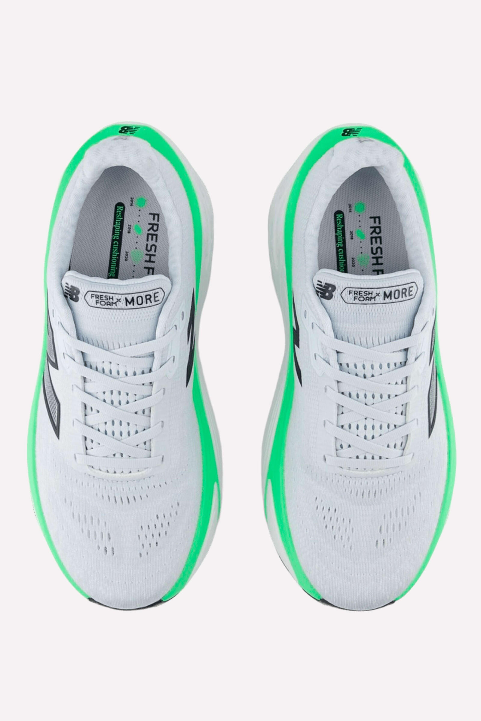 New Balance Fresh Foam X More V5 Zapatillas Blanco/verde 3/5