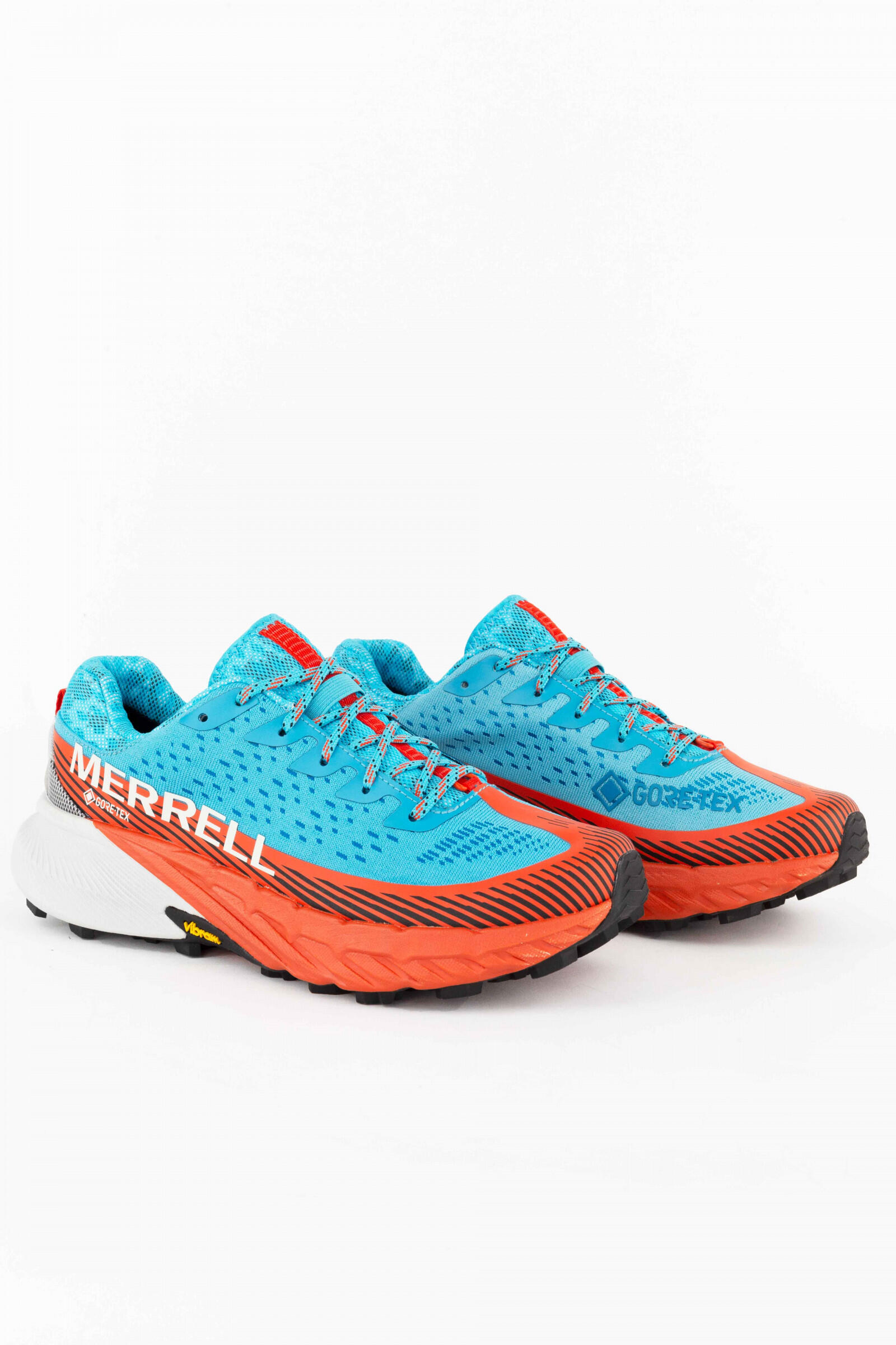 Merrell Zapatillas Mujer Agility Peak 5 Gtx Azul/naranja 3/4