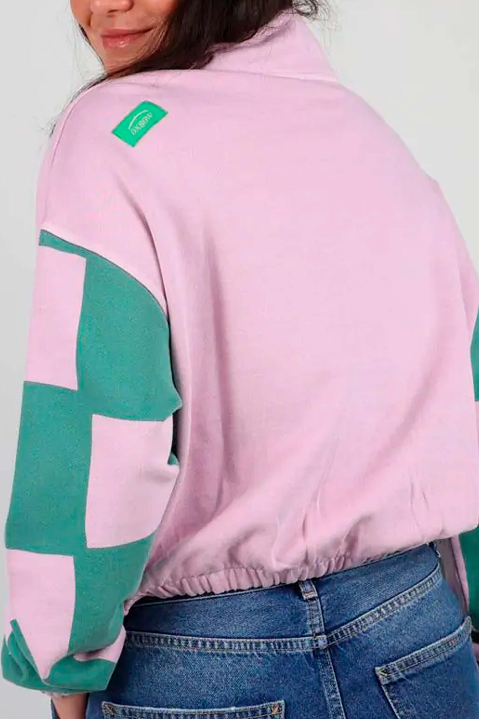 Oxbow Sudadera Slides Rosa/verde 3/3