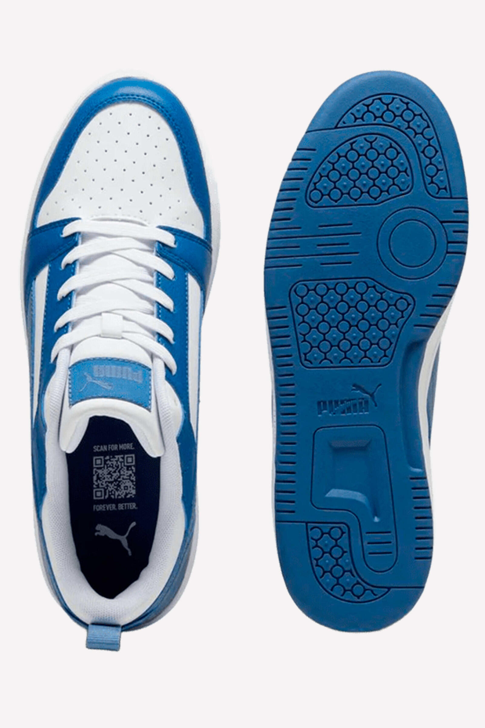 Puma Rebound V6 Low Blanco/azul/negro 3/4