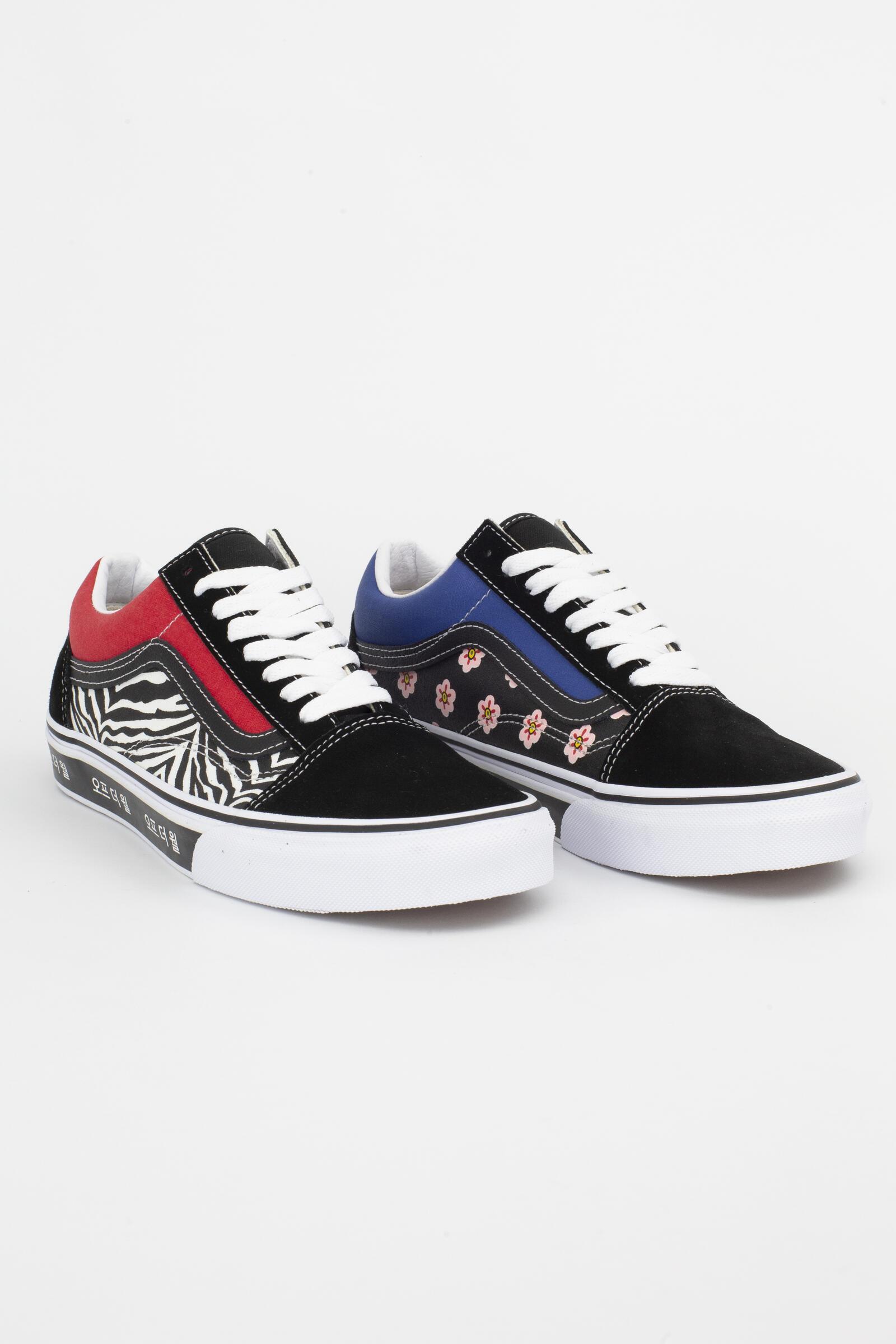 Vans Zapatillas Korean Typography Old Skool Rojo/azul 3/5