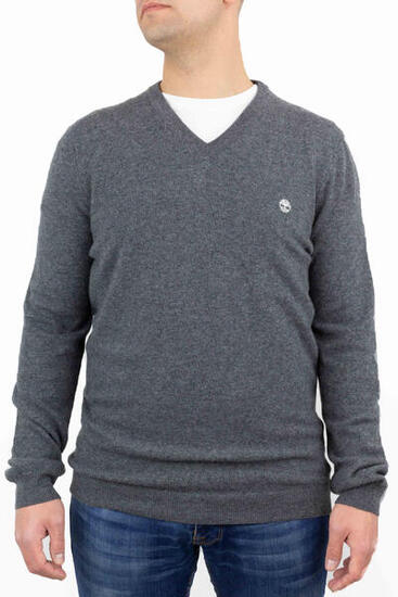 Timberland Jersey De Pico Merino Azul Oscuro