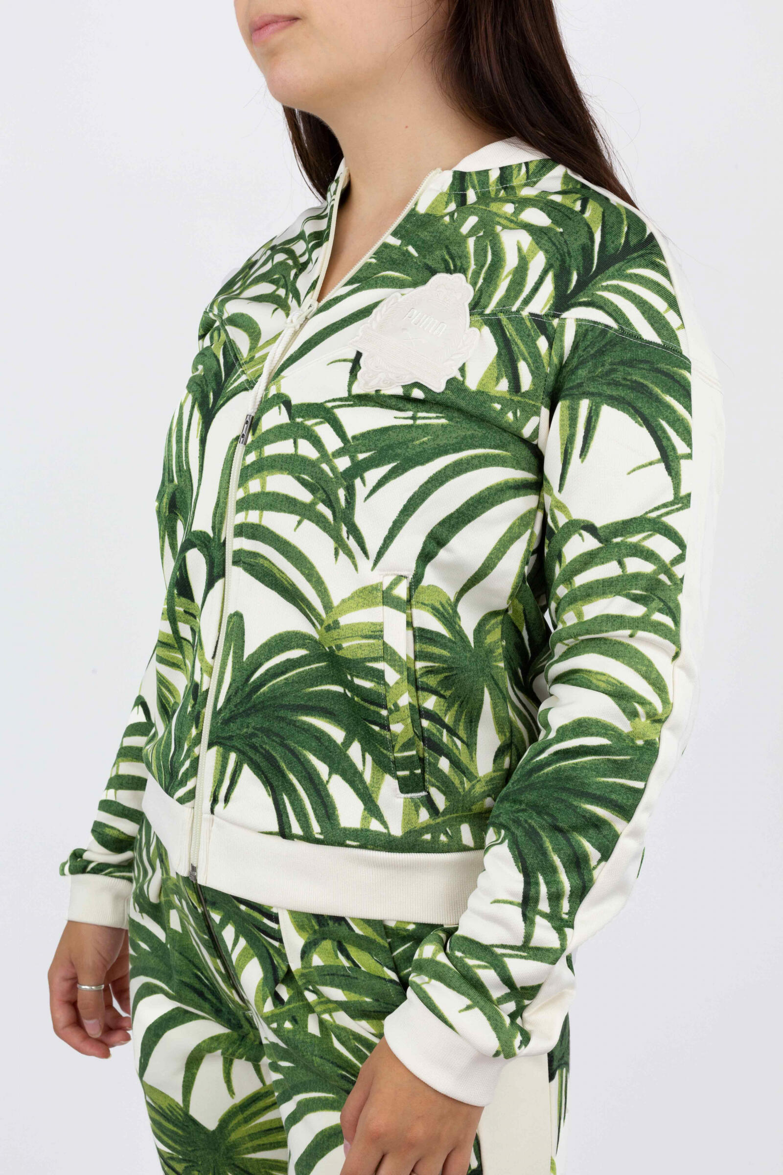 Puma Chaqueta De Manga Larga Verde/beige 2/4