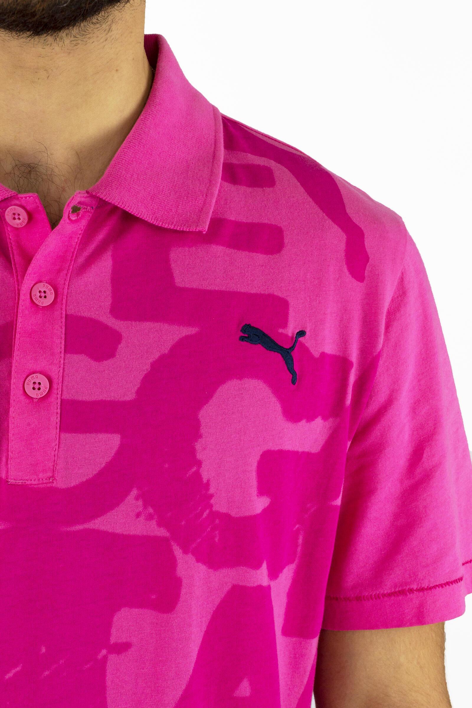 Puma Polo De Manga Corta Rosa 4/4