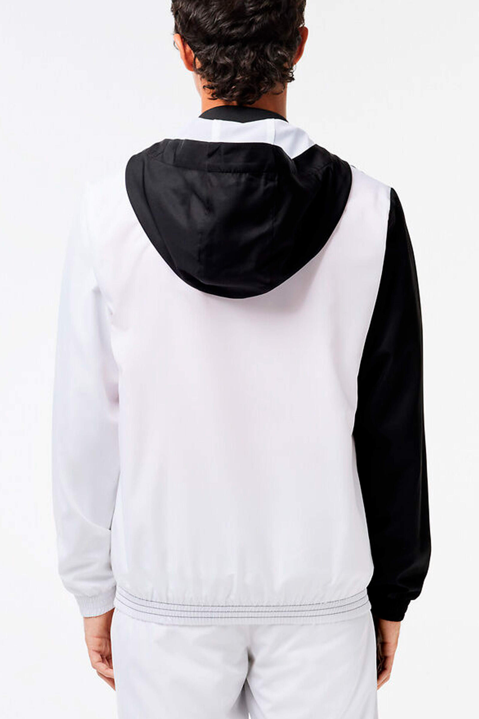Lacoste Chaqueta Con Capucha Negro/blanco 2/4