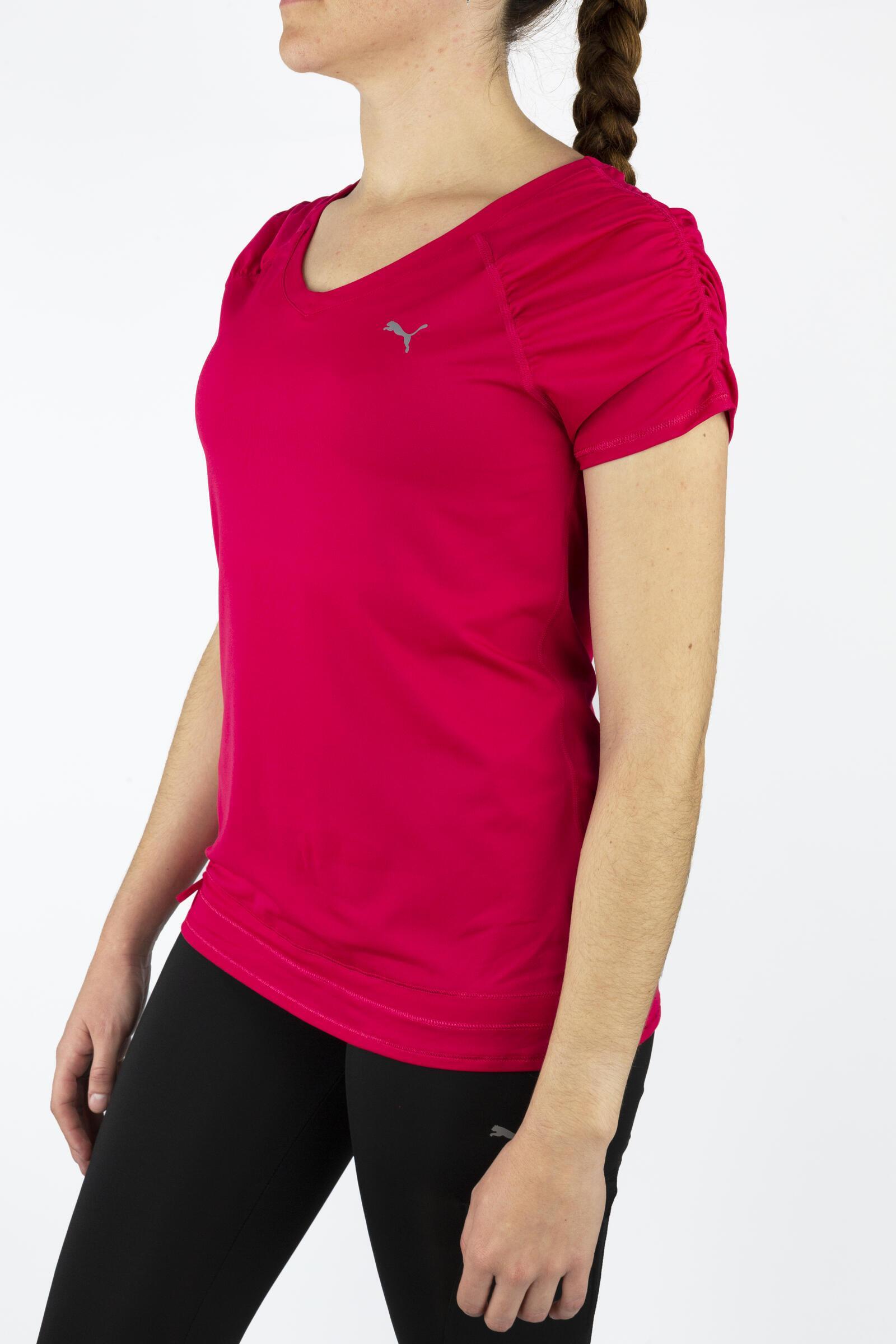Puma Camiseta Deportiva De Manga Corta Wt Bubble Rosa 2/4