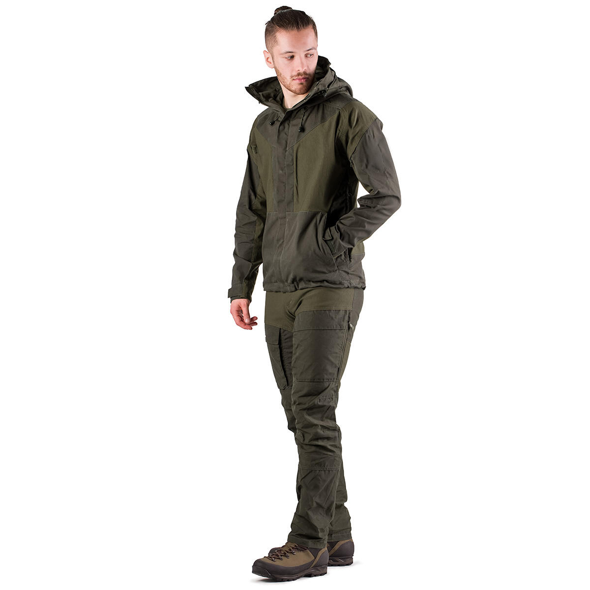 Pantalon de chasse pour homme Tagart 4Track vert en matériau résistant 4/5