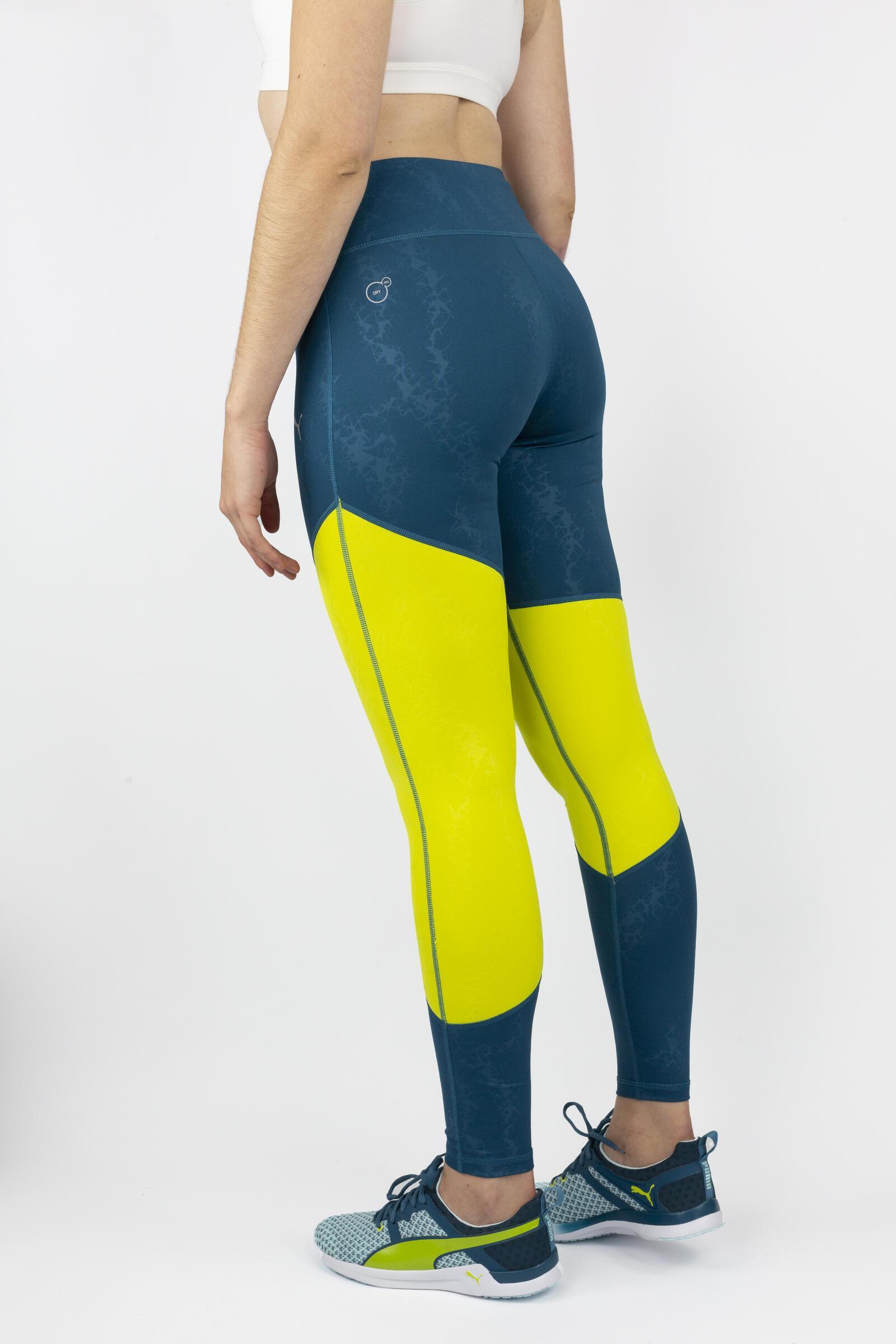 Puma Leggings Wt Clash Long Light Azul/amarillo 3/4
