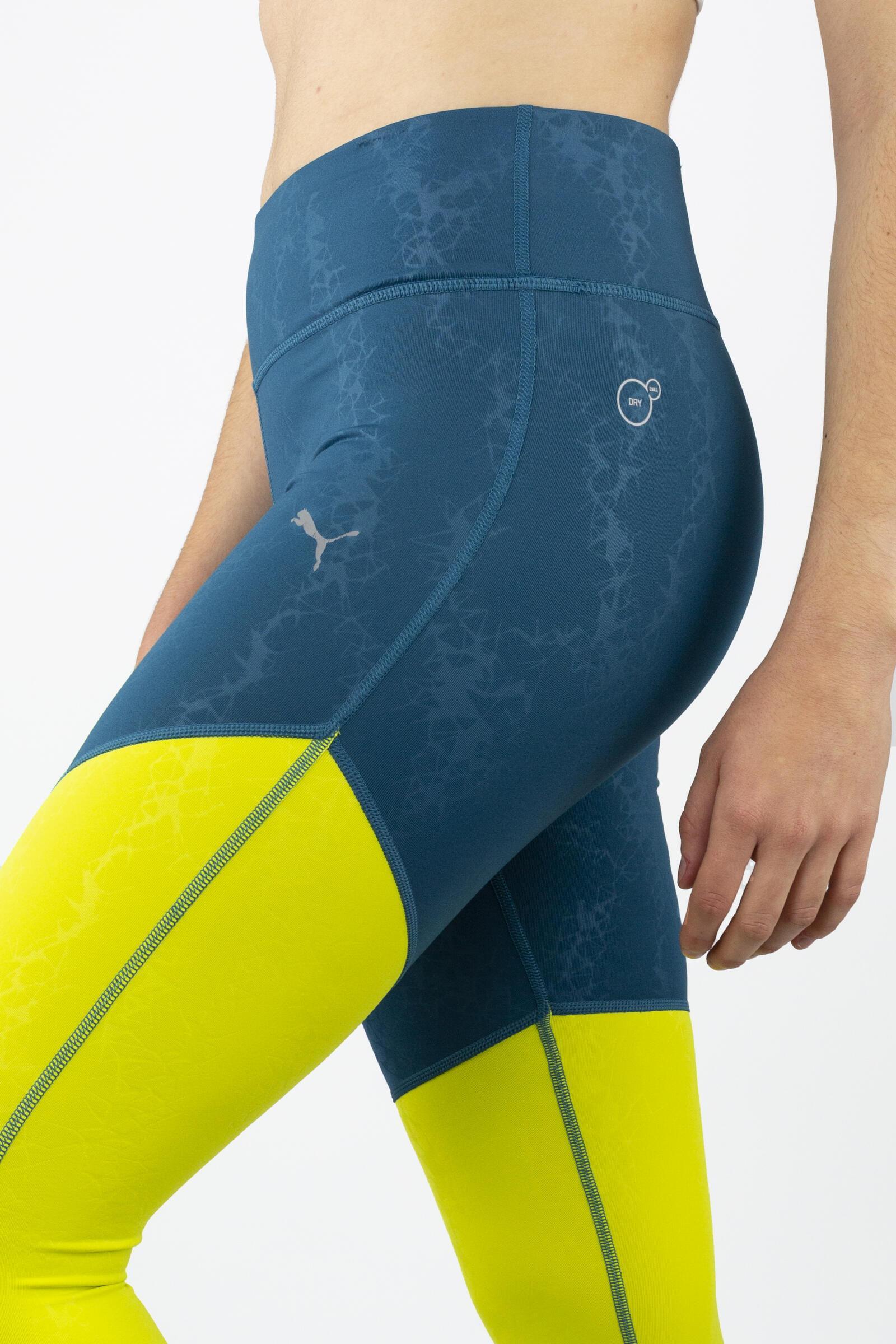 Puma Leggings Wt Clash Long Light Azul/amarillo 4/4