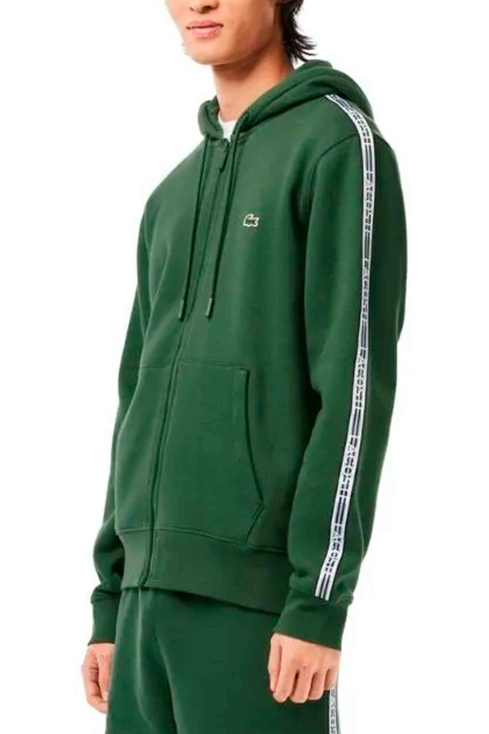 Lacoste Sudadera Jogger Con Capucha Classic Fit De Hombre Verde Oscuro 2/3