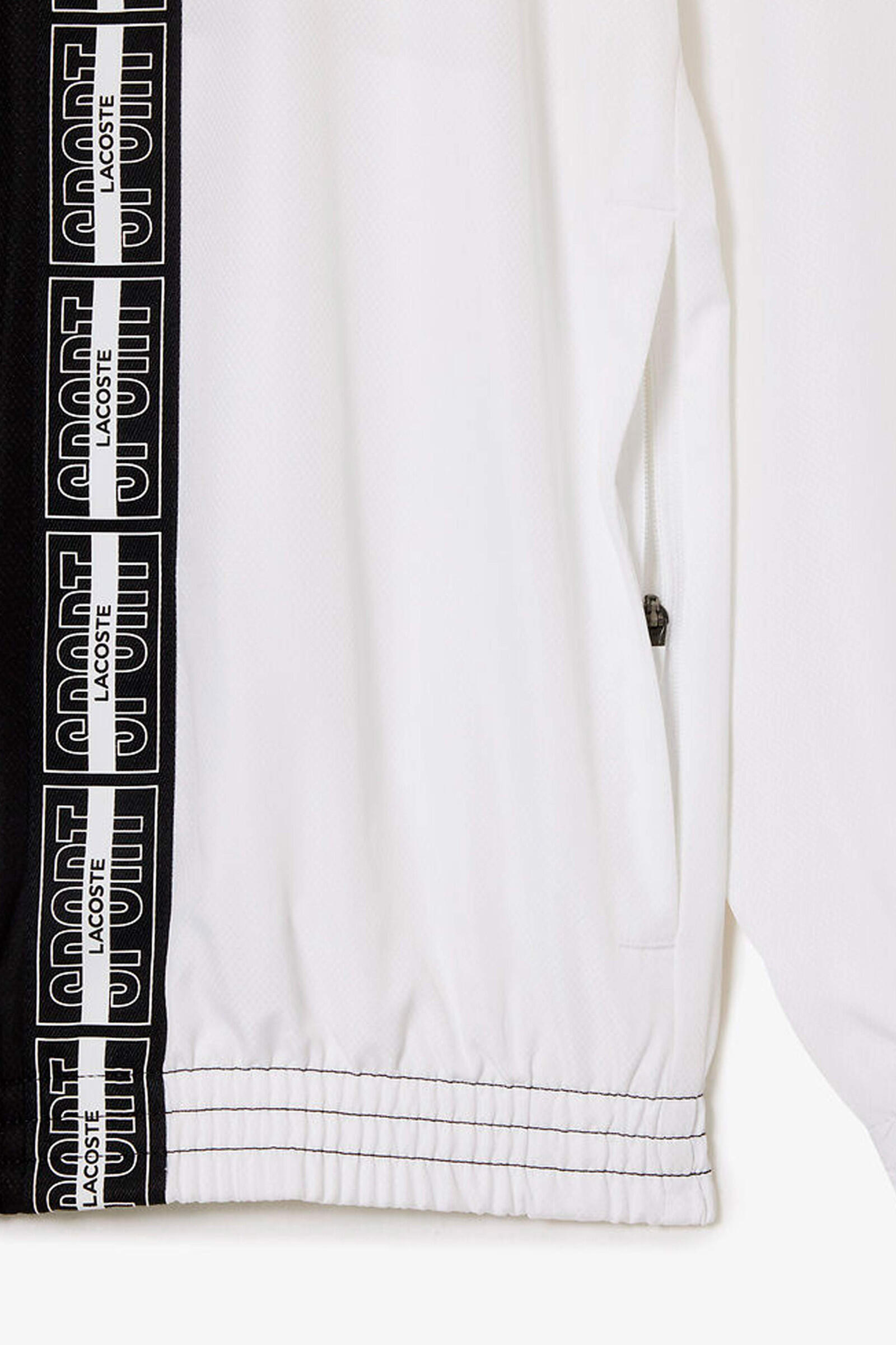 Lacoste Chaqueta Con Capucha Negro/blanco 4/4