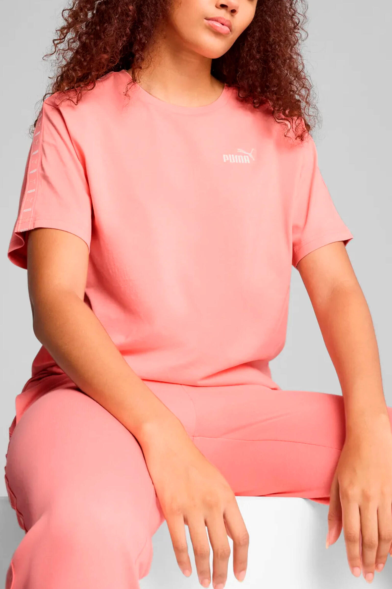 Puma Camiseta Essential Tape Rosa 3/5