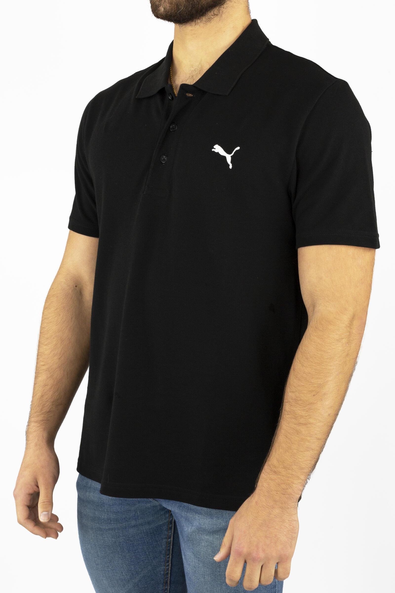 Puma Polo De Manga Corta Essentials Negro 2/4