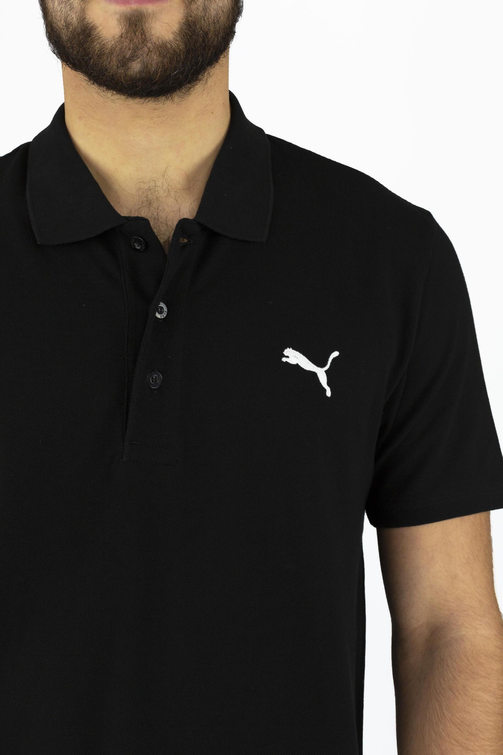 Puma Polo De Manga Corta Essentials Negro 4/4