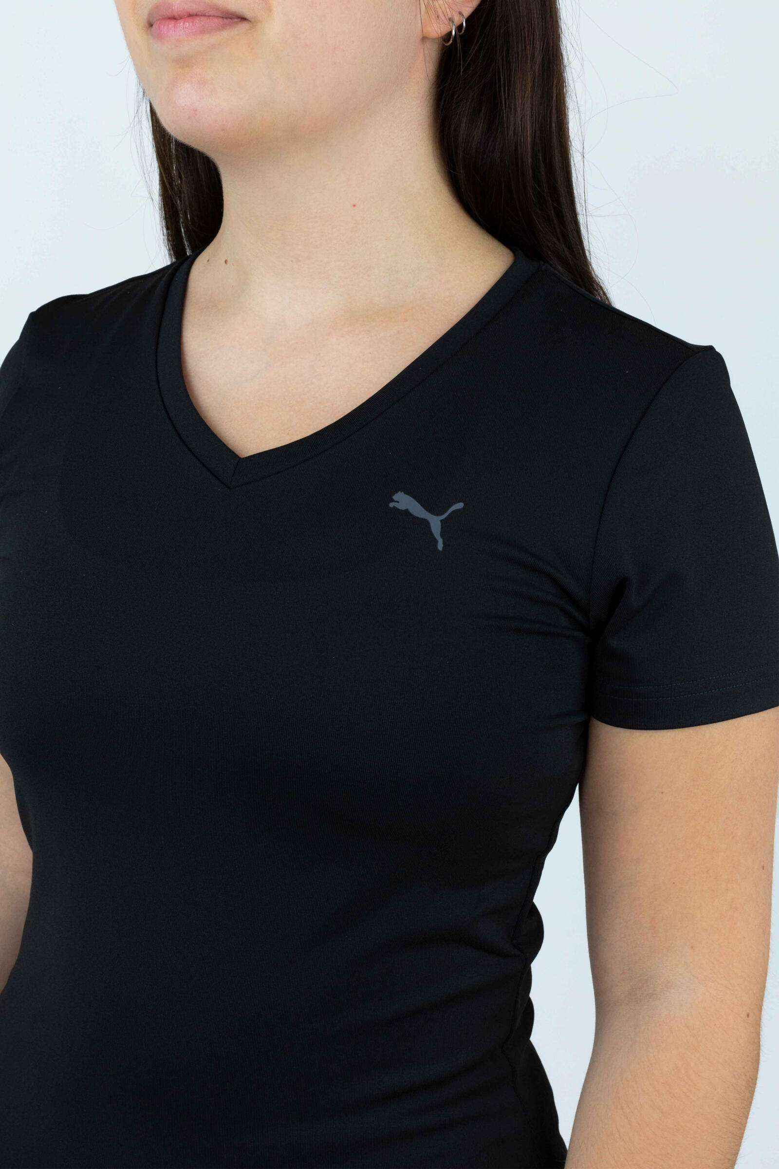 Puma Camiseta Essential V De Manga Corta Negro 4/4