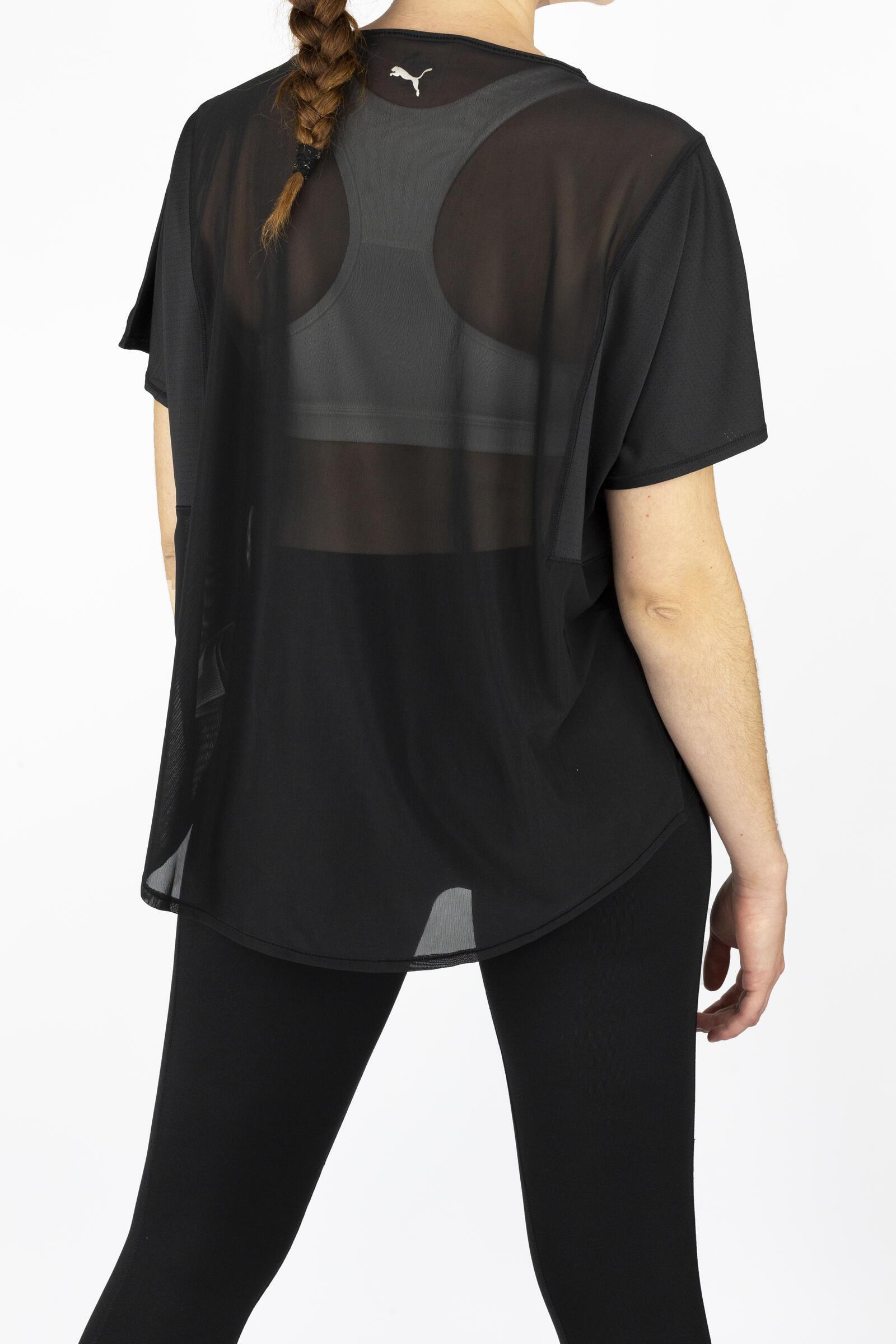 Puma Camiseta Deportiva De Manga Corta Explosive Top Negro 3/4