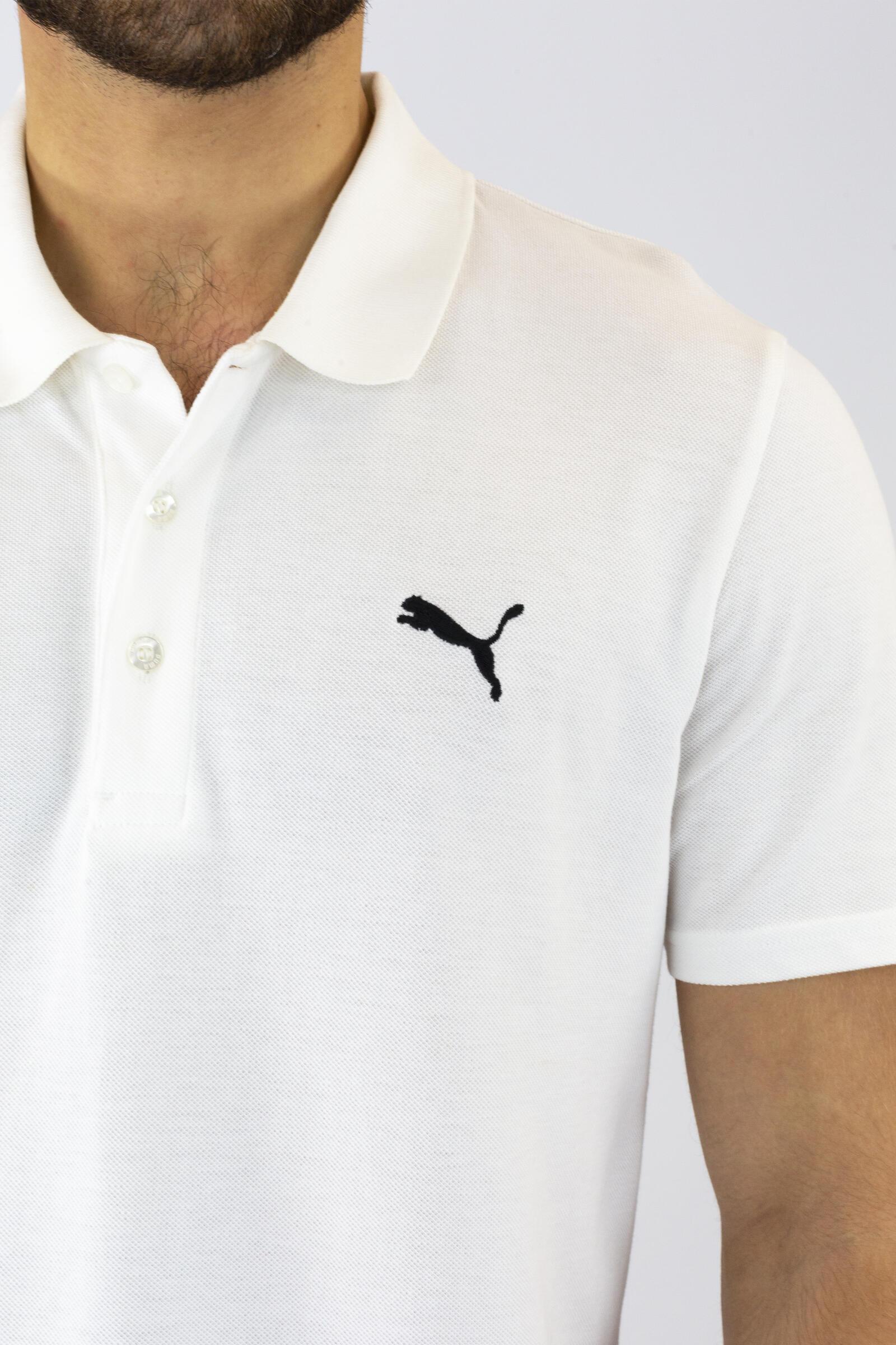 Puma Polo De Manga Corta Essentials Blanco 4/4