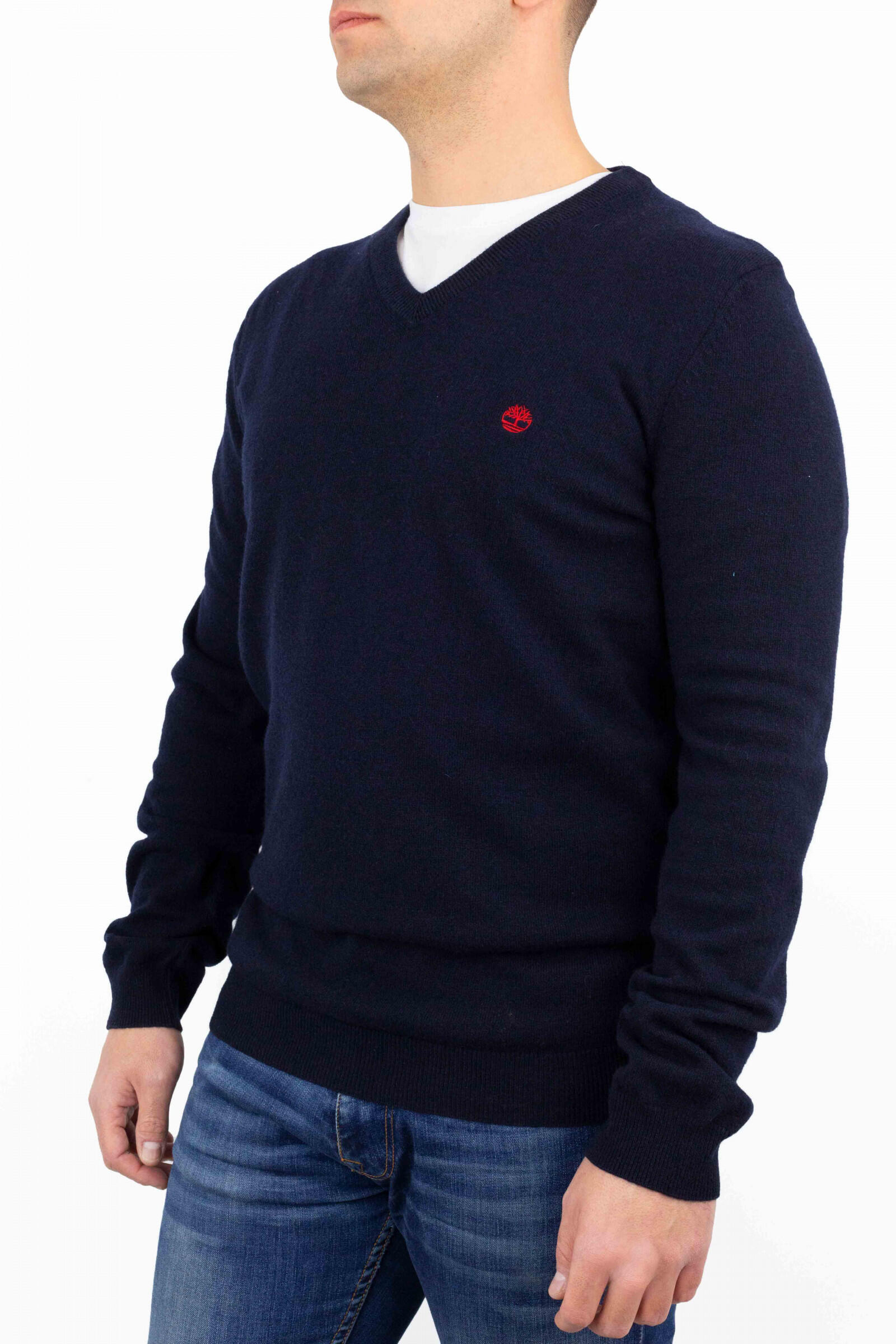 Timberland Jersey De Pico Merino Azul Oscuro 2/4