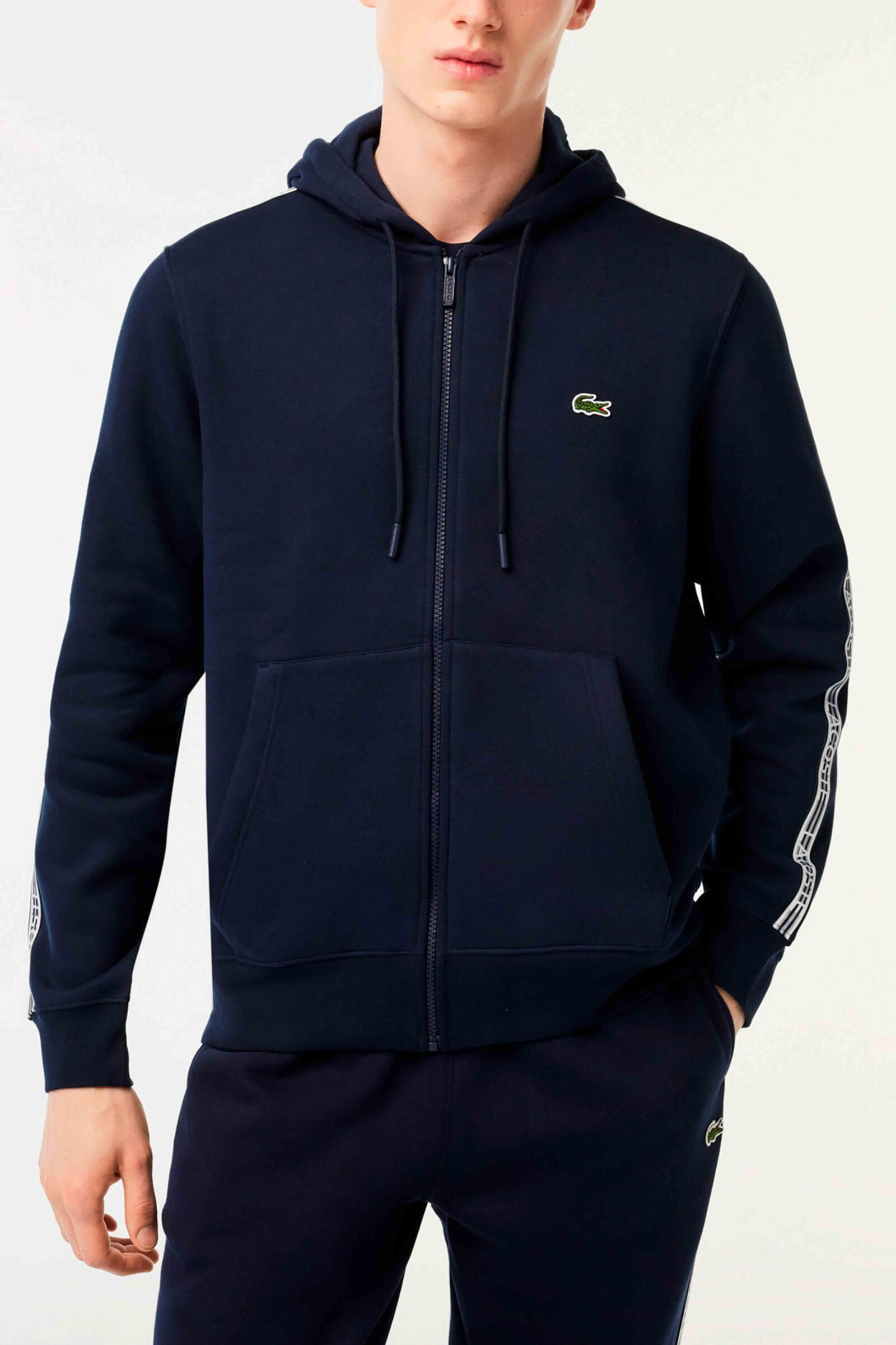 Lacoste Sudadera Jogger Con Capucha Classic Fit De Hombre Azul Marino 4/5
