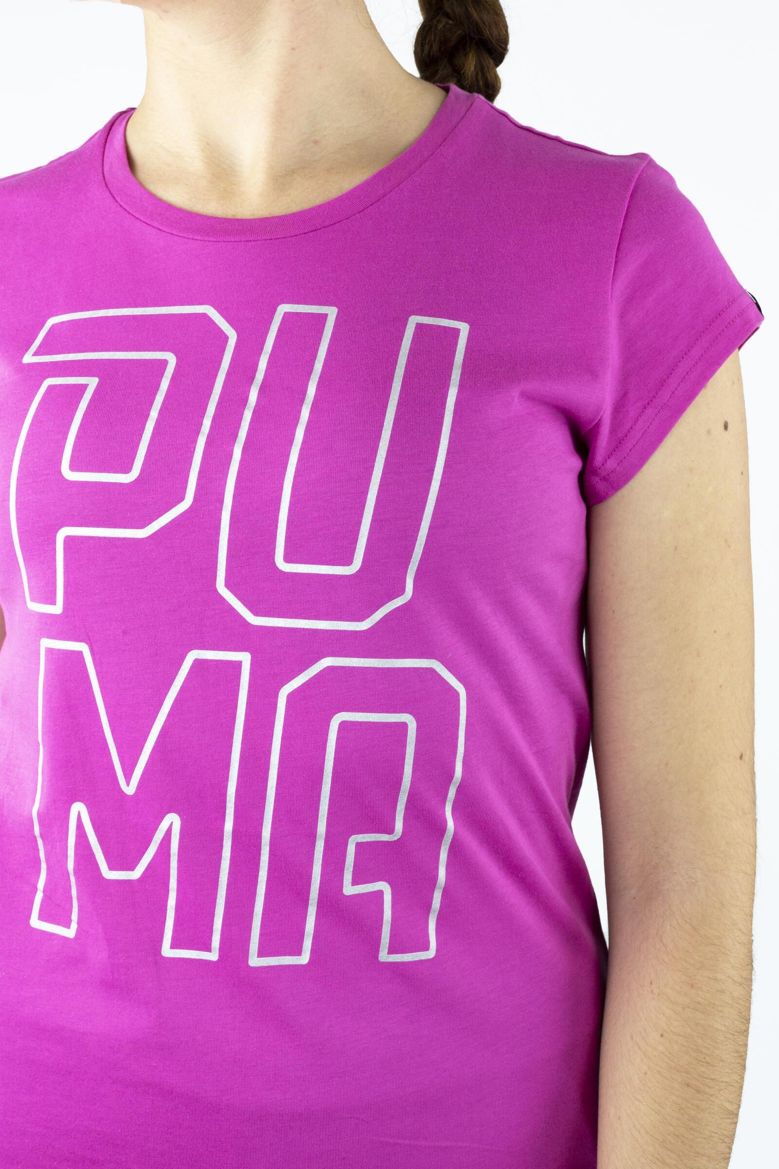 Puma Camiseta De Manga Corta Swagger Font Rosa 4/4