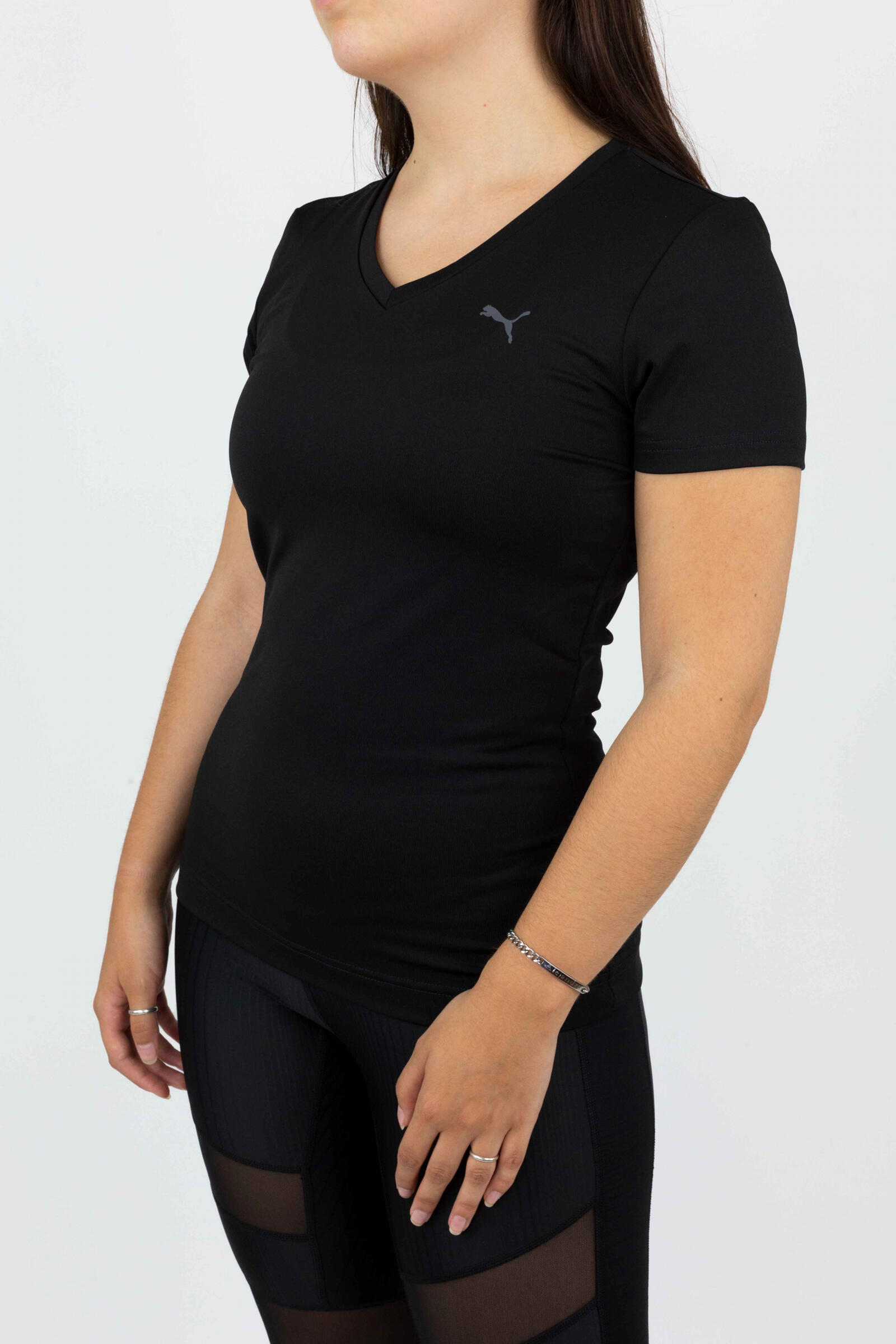 Puma Camiseta Essential V De Manga Corta Negro 2/4