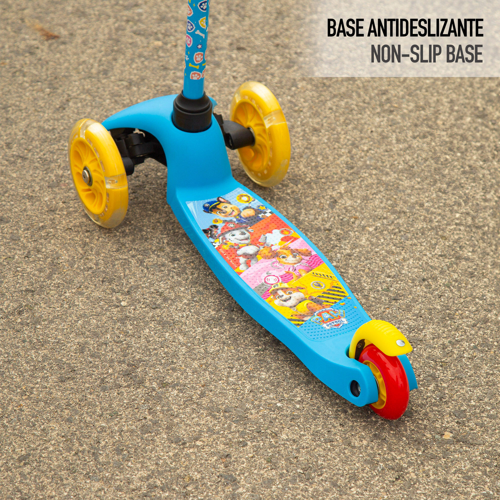 Pack volta às aulas Patrulha Canina patinete, tenda, bola e set pequeno-almoço 4/7