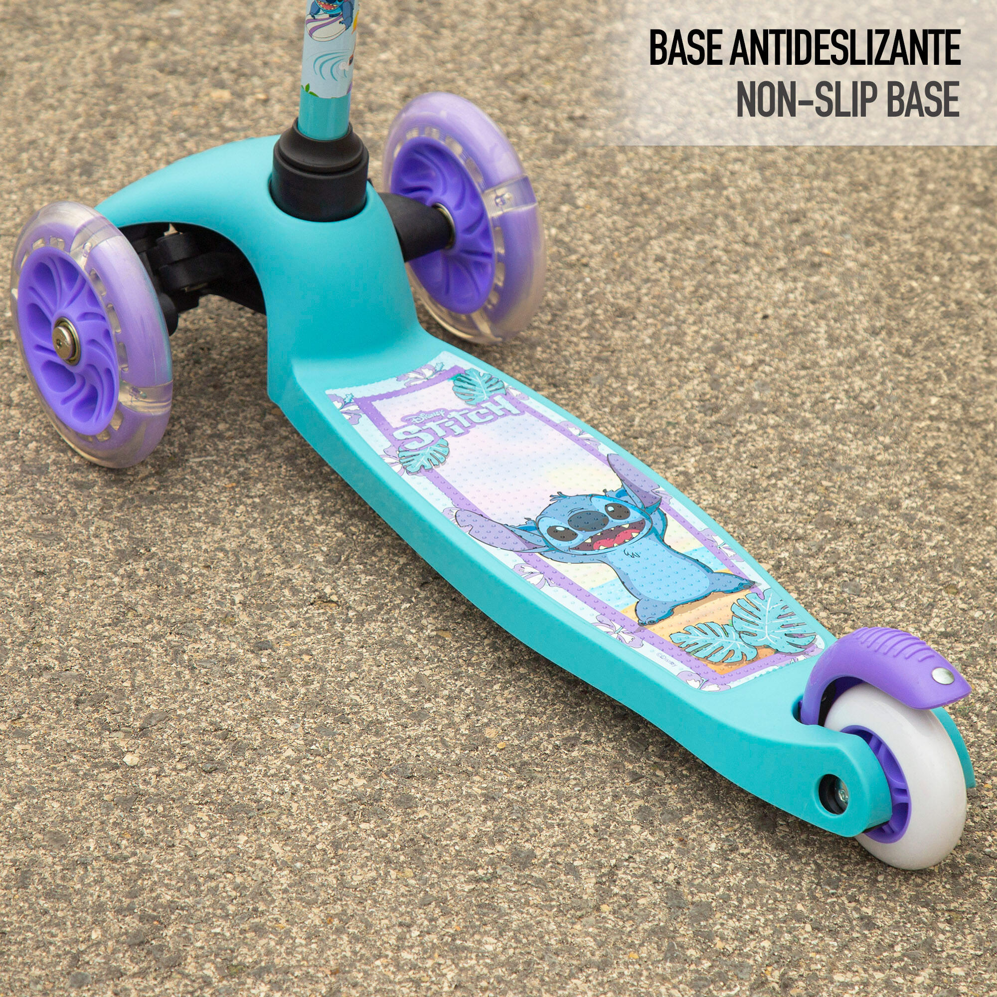 Pacote de volta às aulas Stitch patinete, loja, bola e set de pequeno-almoço 4/7