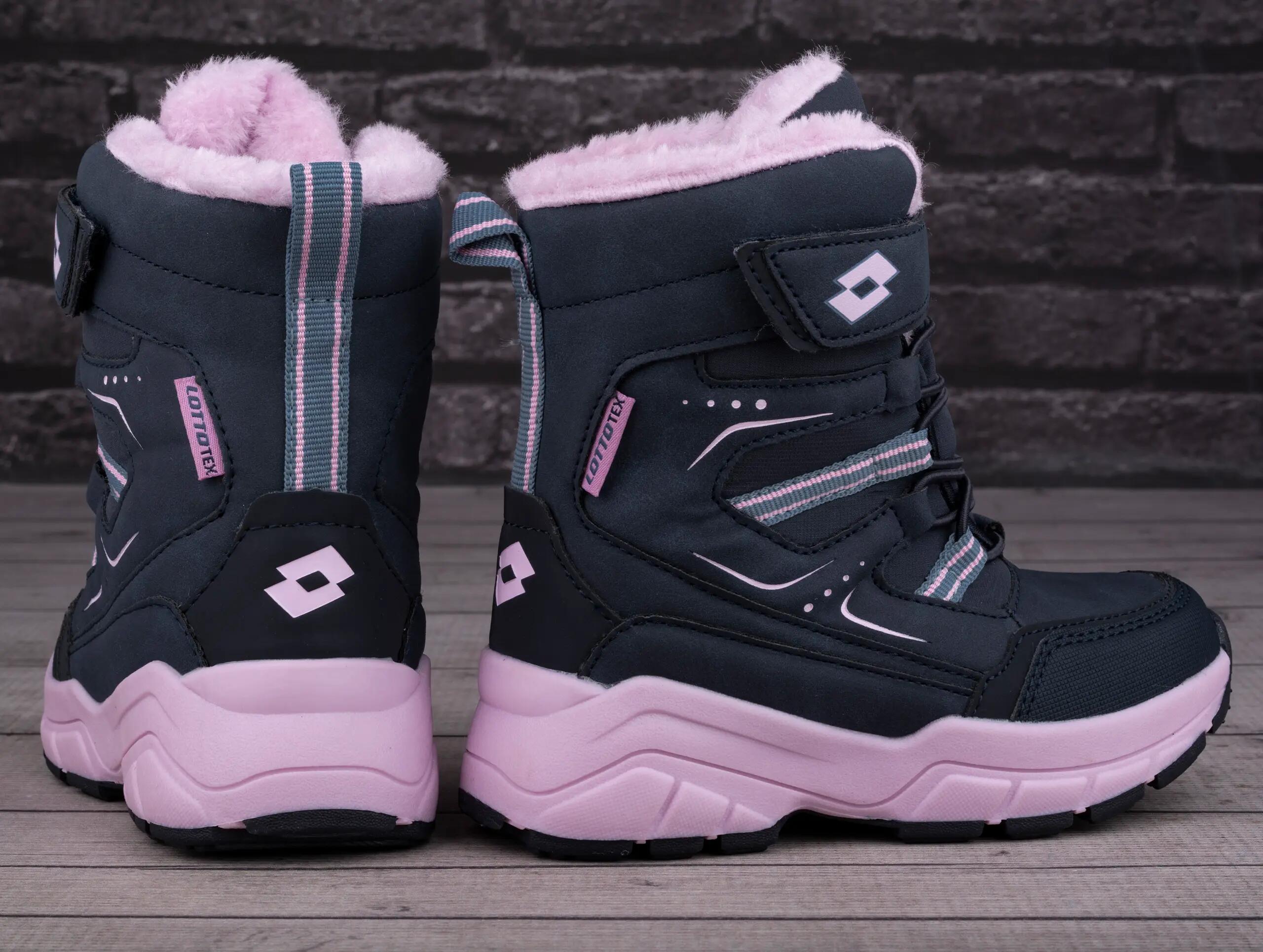 Buty dziecięce zimowe ocieplane Lotto NIZINA TEX K 4/6