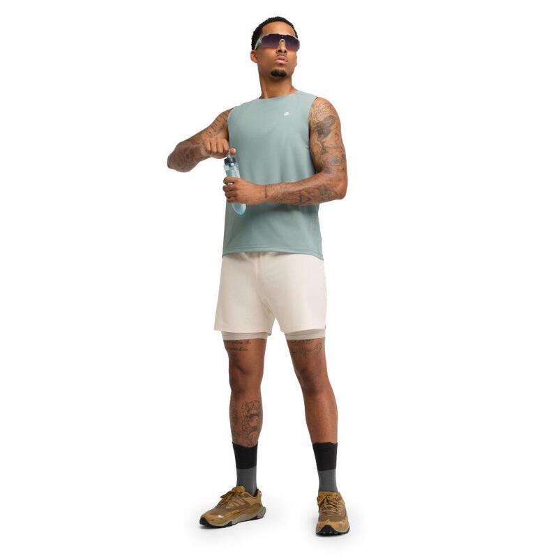 Pánské kraťasy 2v1 pro trailový běh Overland Stone