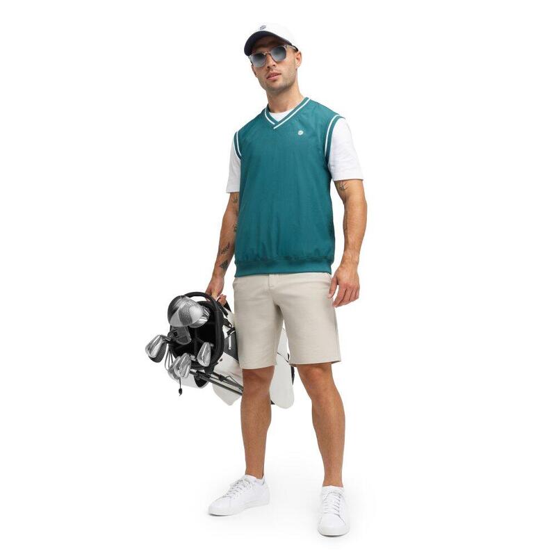 Vesta windbreaker de pentru bărbați Putt Teal Verde