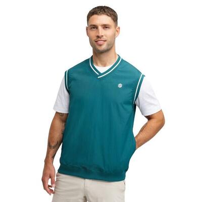 Heren golf winddicht vest putt teal groen