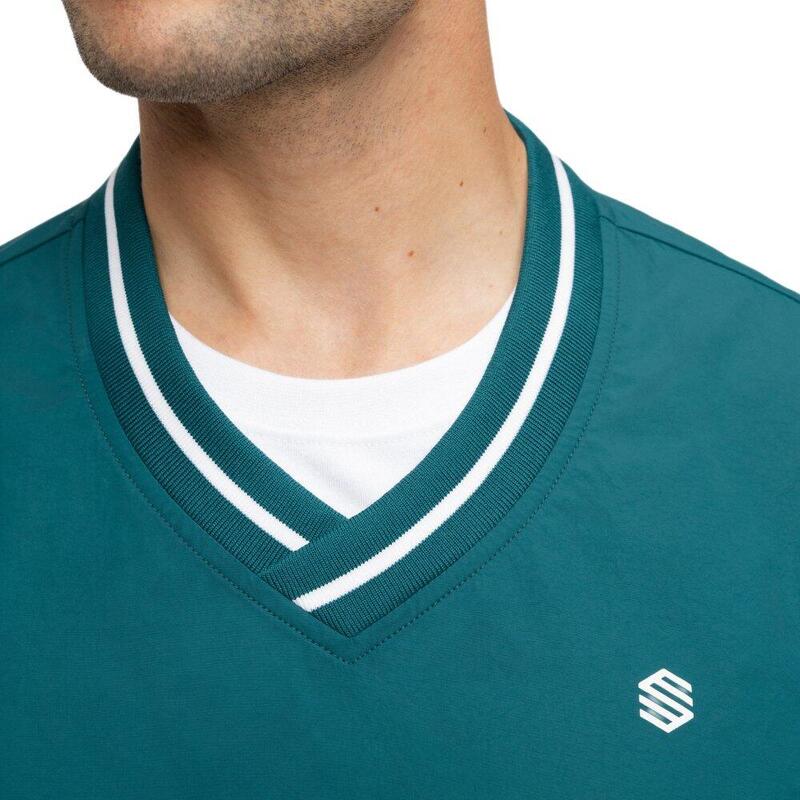 Vesta windbreaker de pentru bărbați Putt Teal Verde