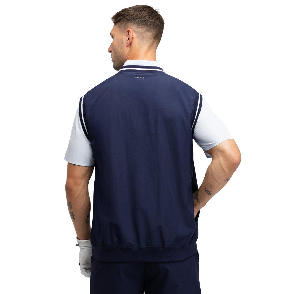Chaleco golf cortavientos hombre Putt Navy Azul 2/6