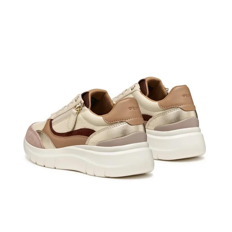 Zapatillas Mulher Geox Plumerry Bege 3/5