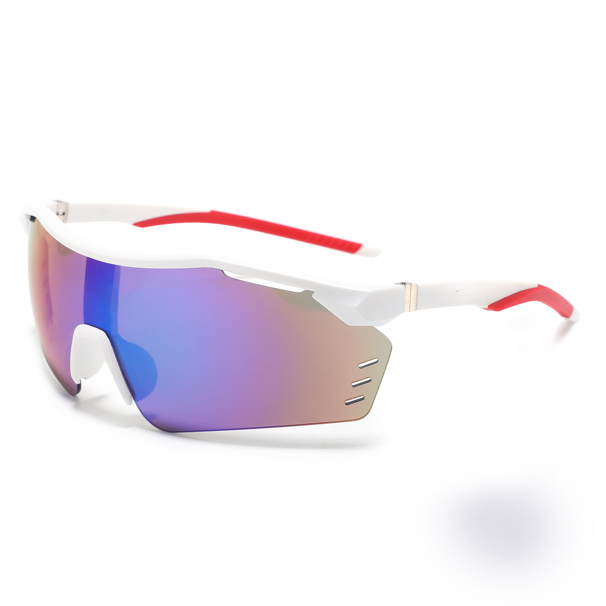 Fluor - Lunettes De Soleil Fluor Eyewear | 3015-c3 Unisexes Blanches - Lunettes De Soleil - Blanc|vert - No Size - Decathlon