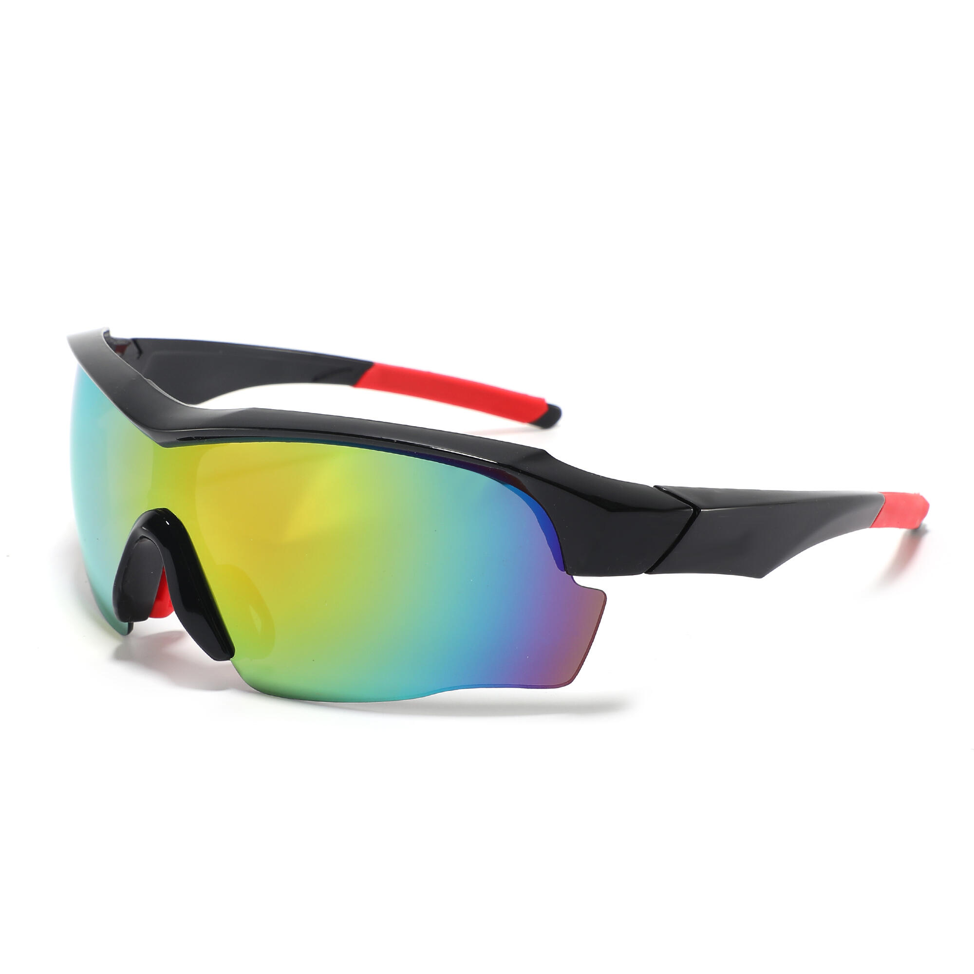 Fluor - Lunettes De Soleil Fluor Eyewear | 9189-c4 Unisexe Noir - Lunettes De Soleil - Noir|rouge - No Size - Decathlon