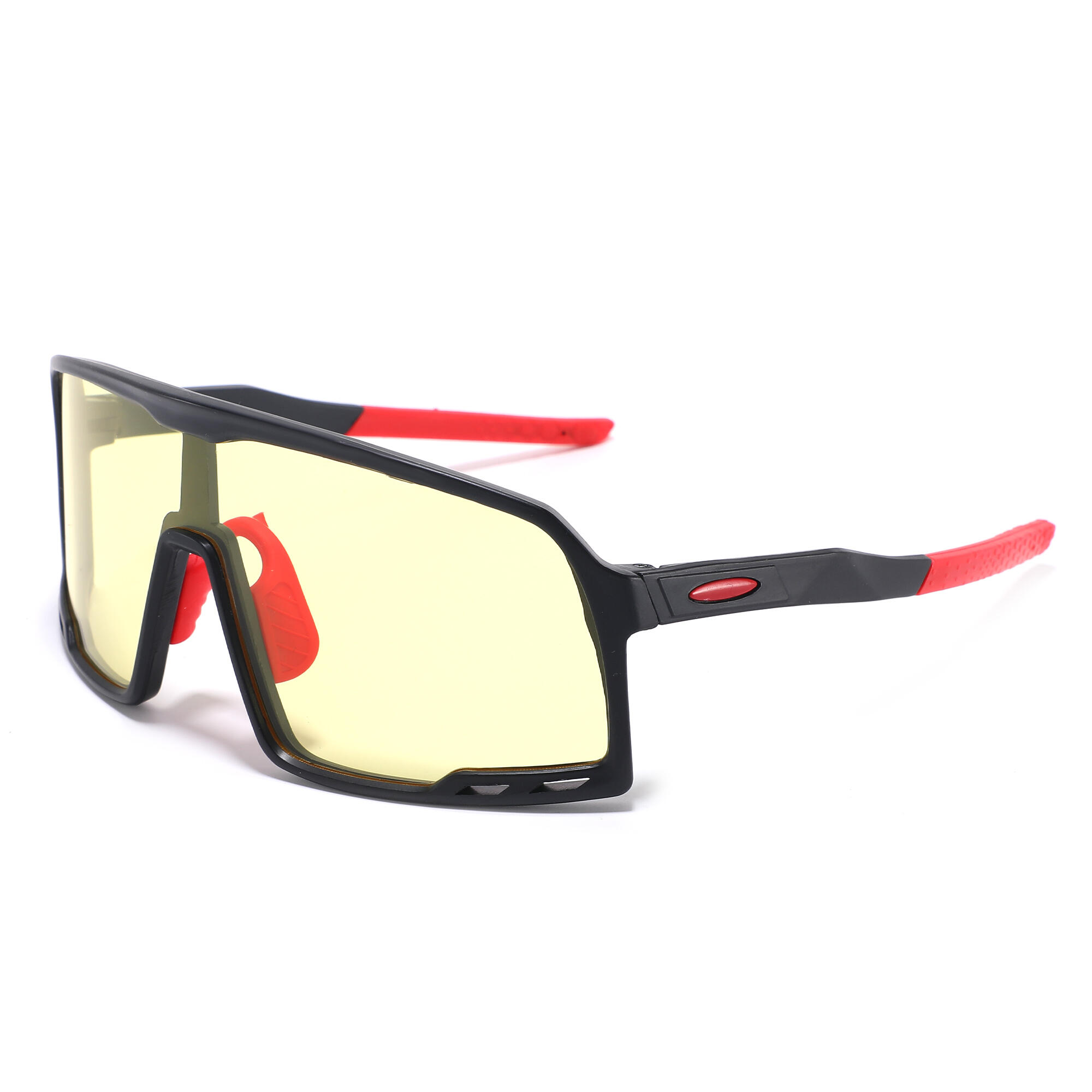 Fluor - Lunettes De Soleil Fluor Eyewear | 9321 - 2 Unisexe Noir - Lunettes De Soleil - Jaune|noir - No Size - Decathlon