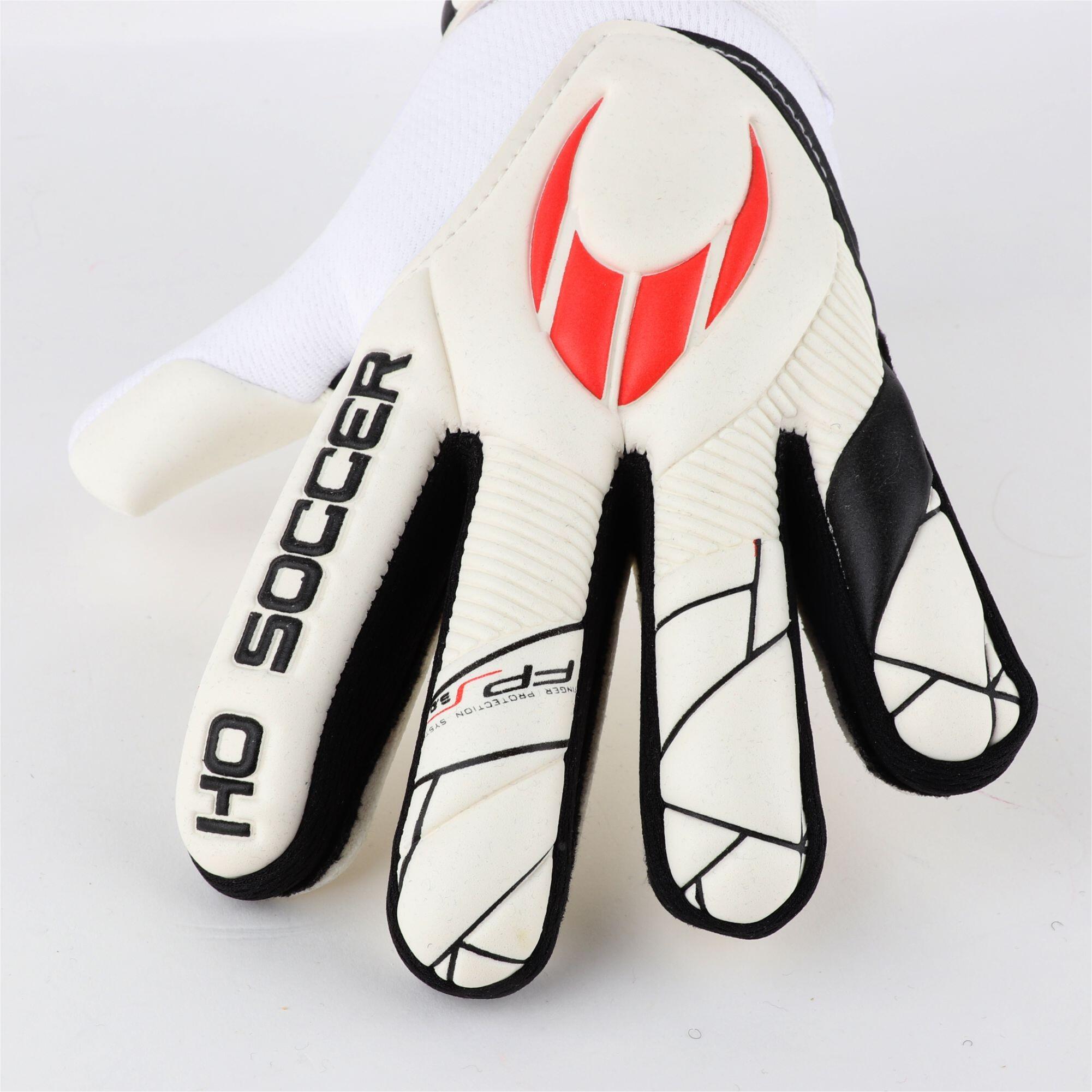 Guanti da portiere Ho Soccer per Bambino Shagan Flat Protek Kid Bianco 4/7