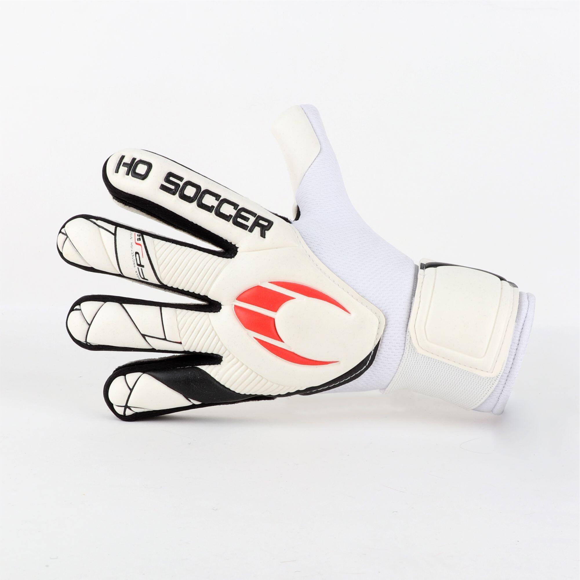 Guanti da portiere Ho Soccer per Bambino Shagan Flat Protek Kid Bianco 2/7
