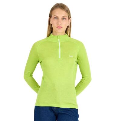 Vega - damska koszulka 100% merino wełna 195 g/m² z zamkiem YKK