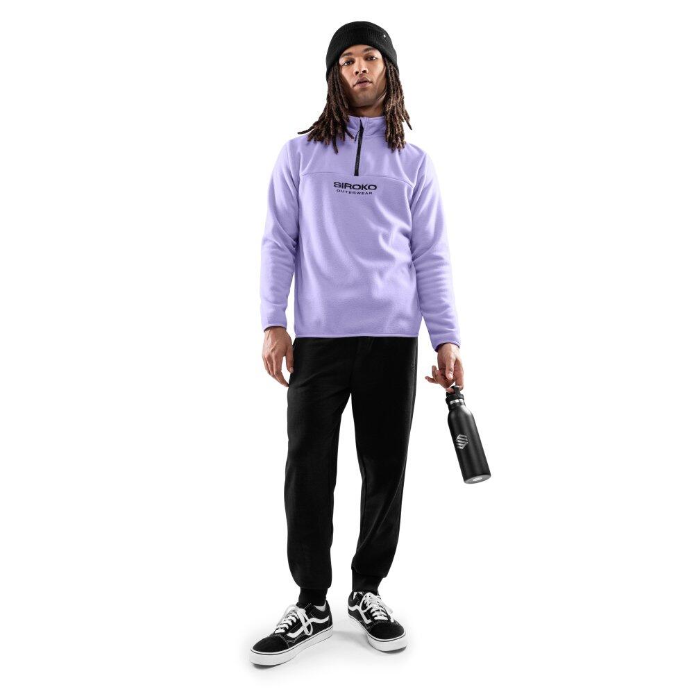 Herren Wintersport dicker fleecepullover für Aurora Lavendel