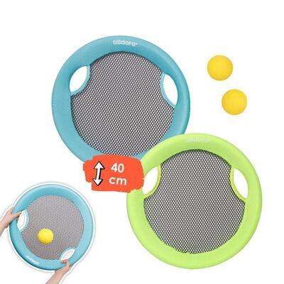 2 in 1 Beachball & XL Wurfscheibe - Strandspiel-Set für Kinder ab 5 Jahre
