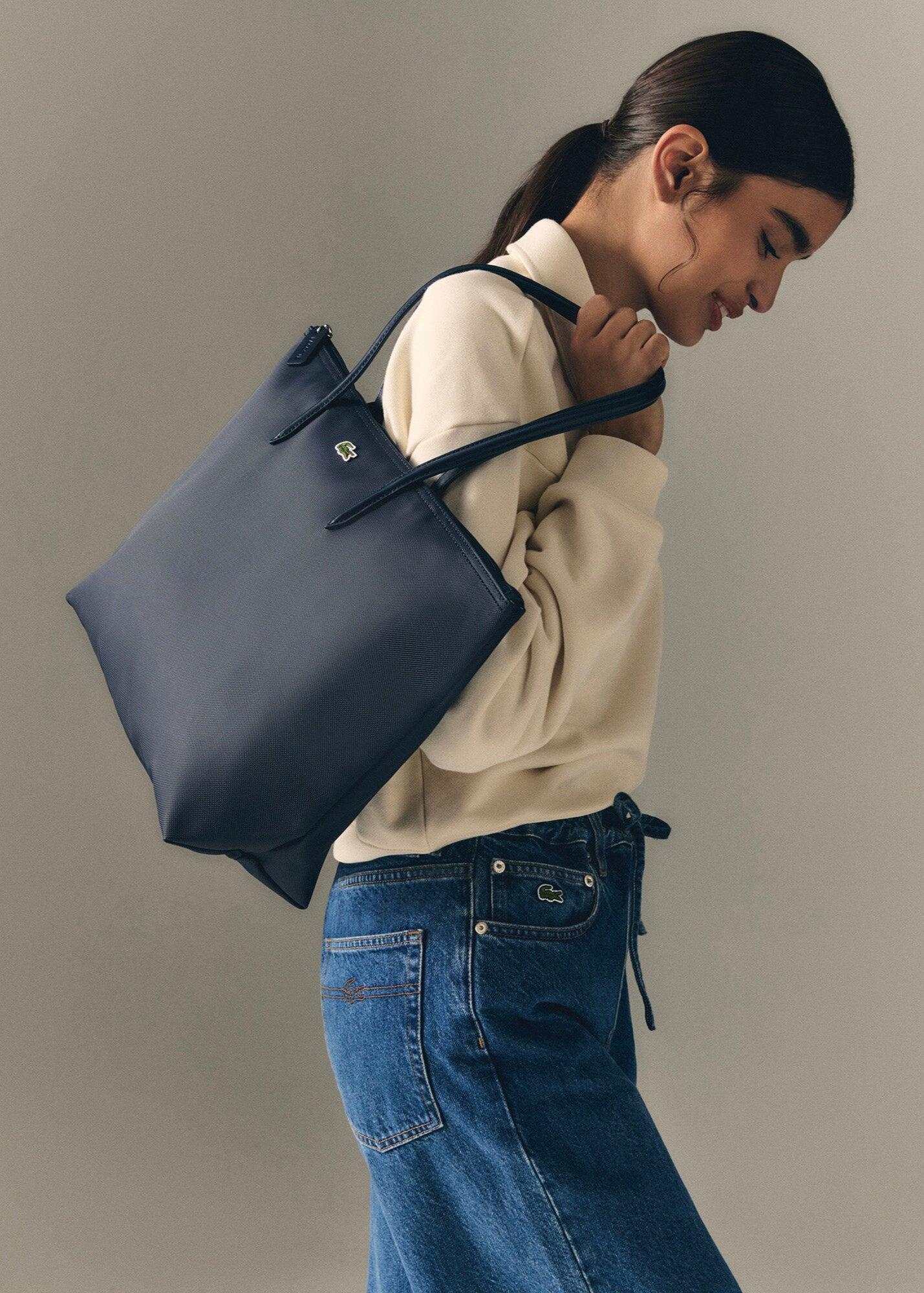 Bolso Azul Marino Lacoste Tote L.12.12 Concept Grande Eclipse 6/7