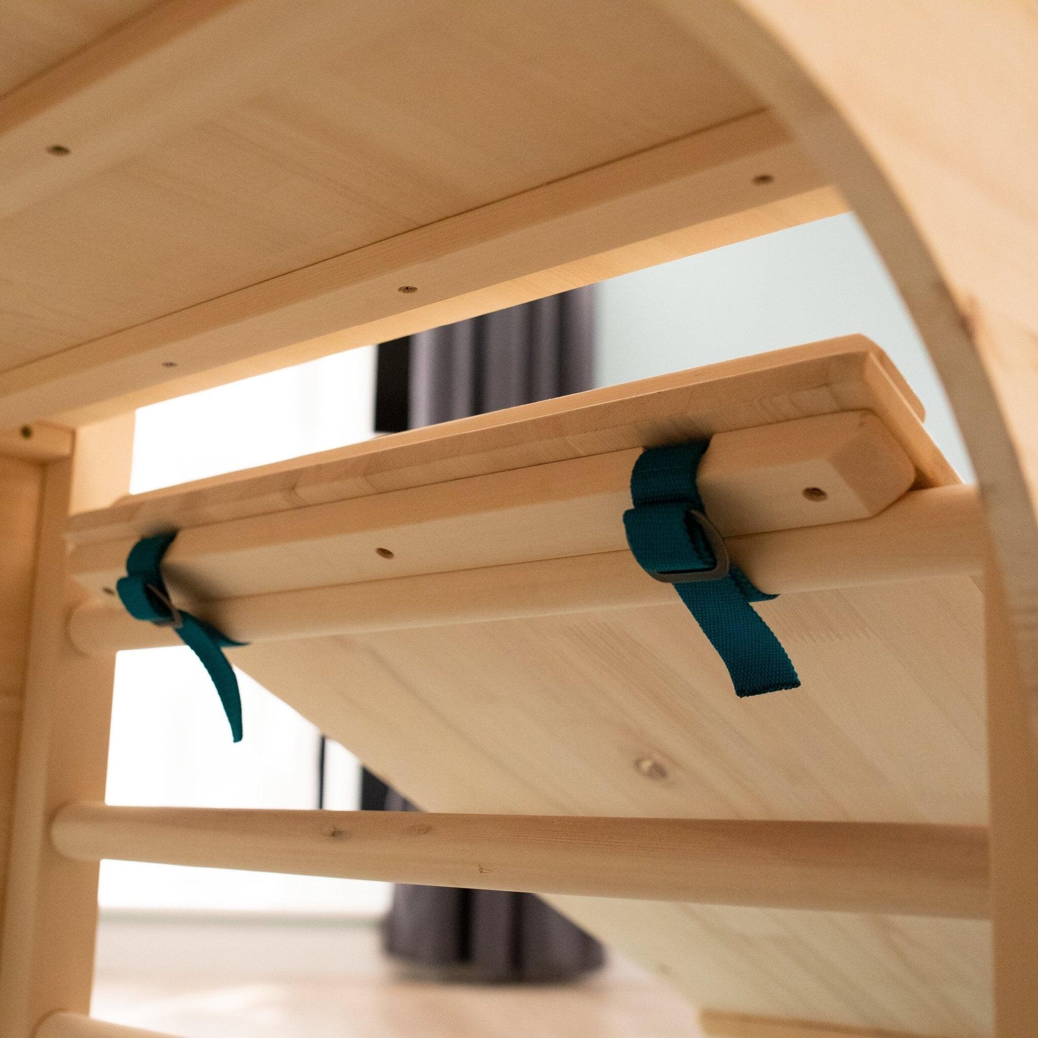 Cubo da arrampicata con triangolo e scivolo MONTESSORI marrone FSC® 3/5