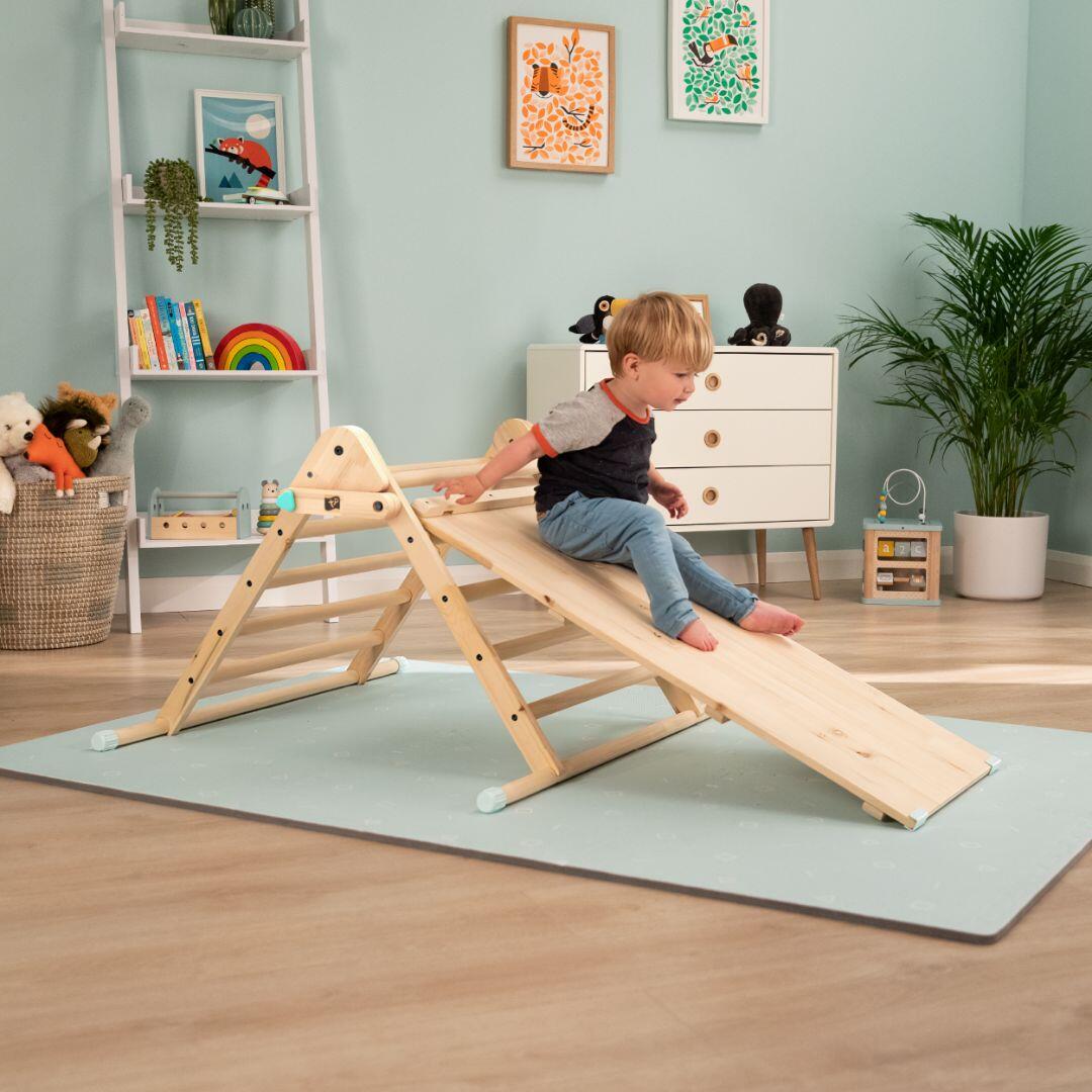 Ponte con scivolo MONTESSORI marrone FSC® 2/5