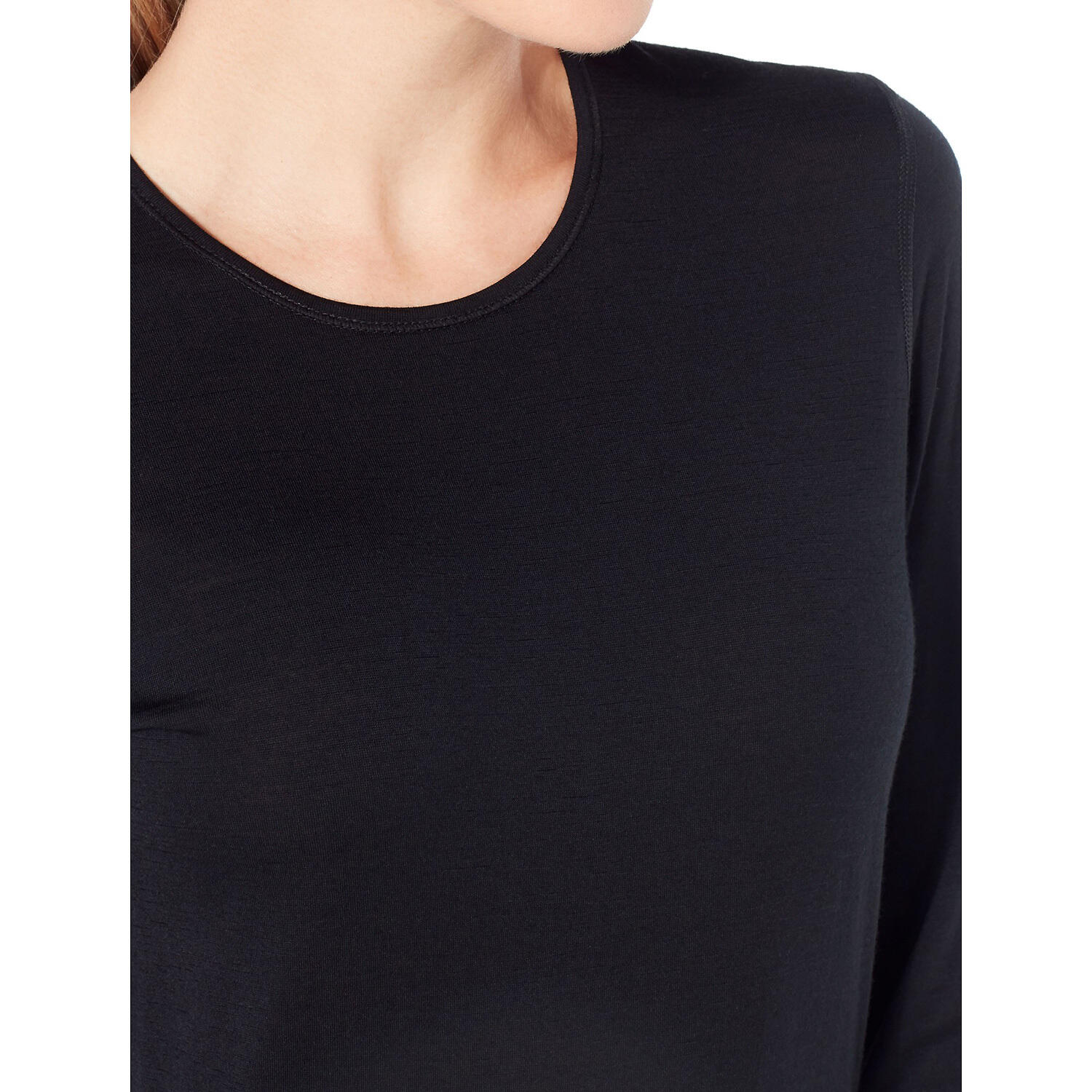 T-Shirt Icebreaker Lana Merino Nero 200 Oasis Crewe 6/6
