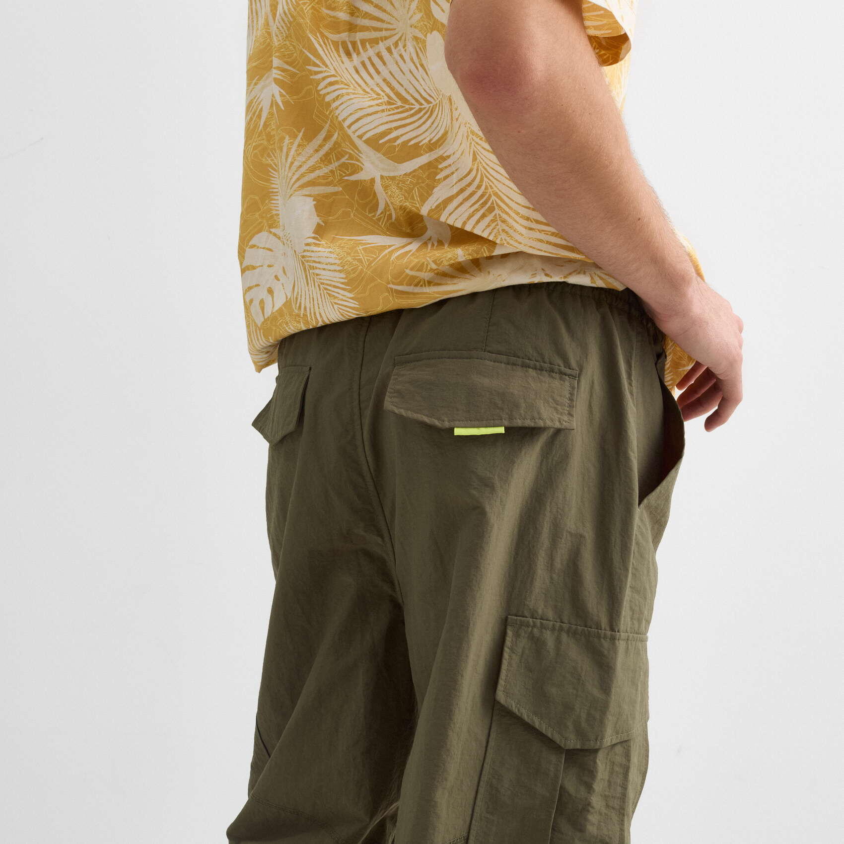 Pantaloni Cargo Munich Verde Kaki 3/4