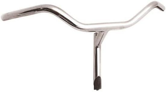 Manubrio Cromato In Acciao 222 Mm Per Bici Olanda Bicicletta Da Passeggio City